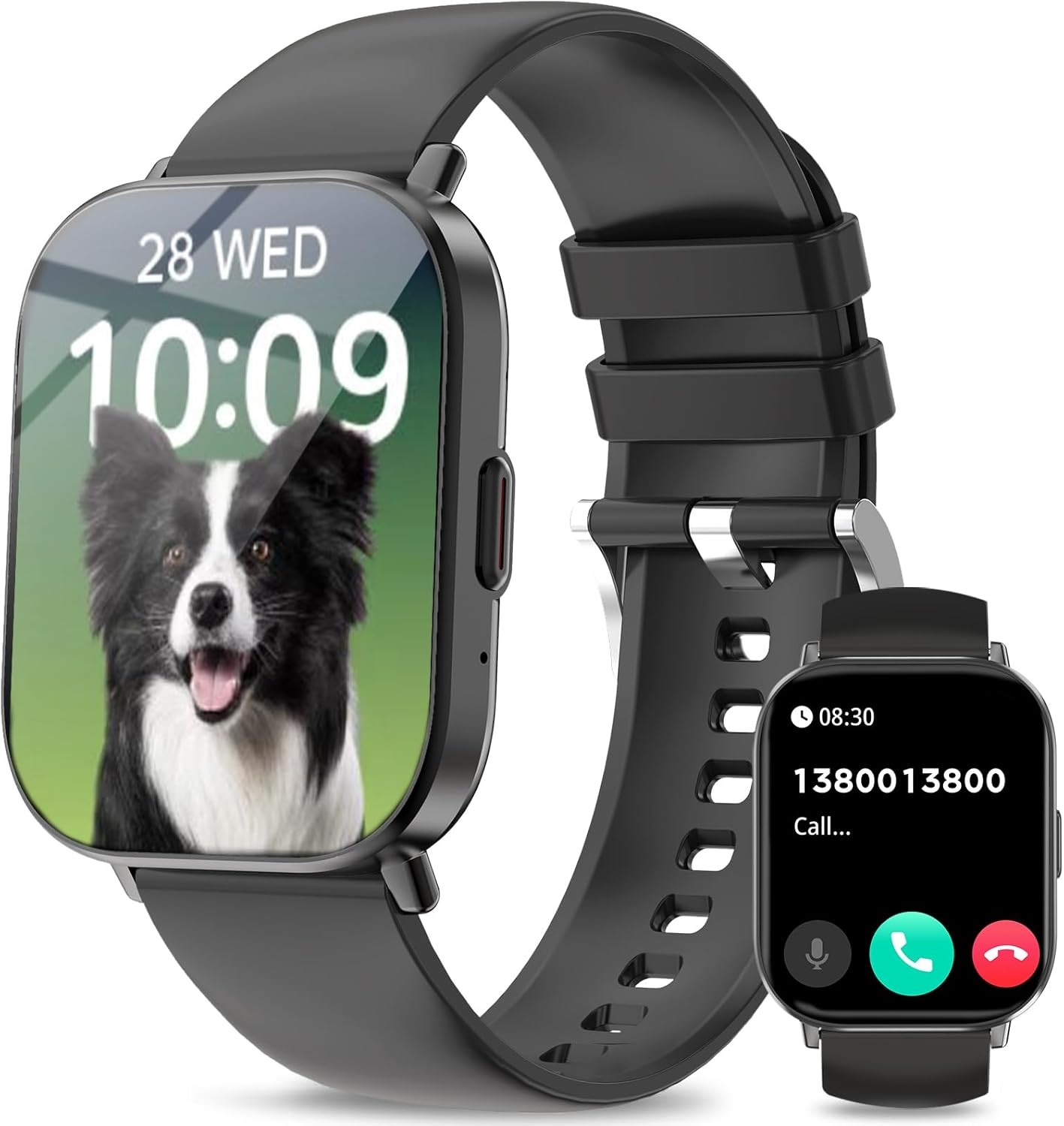 Smart Watch(Answer/Make Calls), 2.01”Smart Watches for Women Men 120+ Sports Modes Fitness Tracker with Blood Pressure/Heart Rate/Sleep Monitor, IP68 Waterproof Activity Tracker for Android and iPhone Smart Watch(Answer/Make Calls), 2.01”Smart Watches for Women Men 120+ Sports Modes Fitness Tracker with Blood Pressure/Heart Rate/Sleep Monitor, IP68 Waterproof Activity Tracker for Android and iPhone