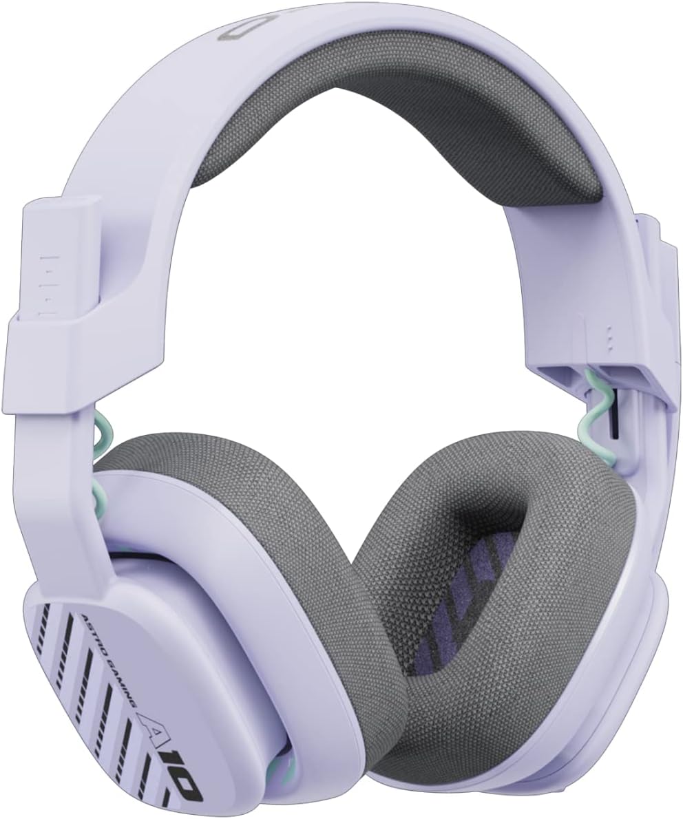Logitech G Astro A10 Gen 2 Cross-Platform Wired Gaming Headset for PlayStation 5/4, Xbox S|X, Nintendo Switch, PC: 3.5mm Headphone Jack, 32mm Drivers, Flip-to-Mute Mic, Over-Ear – Lilac Logitech G Astro A10 Gen 2 Cross-Platform Wired Gaming Headset for PlayStation 5/4, Xbox S|X, Nintendo Switch, PC: 3.5mm Headphone Jack, 32mm Drivers, Flip-to-Mute Mic, Over-Ear – Lilac