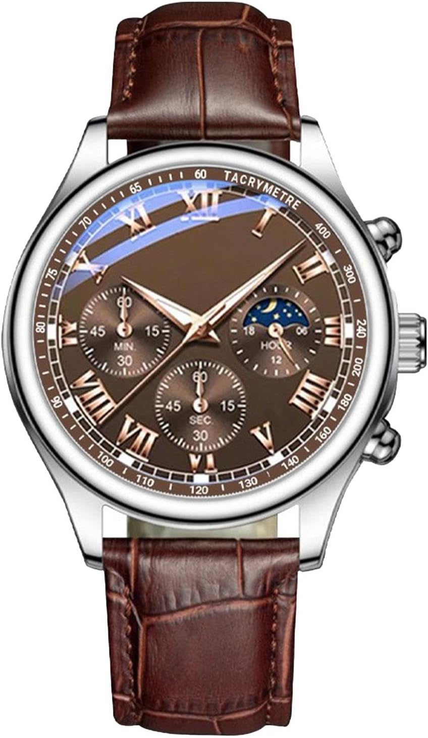 Classic Watch – Mens Wristwatch | Waterproof Quartzz Classic Watch | Classic Wristwatch for Men | Brown Leather Strap Watches | Business Casual Wristwatch Men’s Quartzz Wrist Watch Classic Watch – Mens Wristwatch | Waterproof Quartzz Classic Watch | Classic Wristwatch for Men | Brown Leather Strap Watches | Business Casual Wristwatch Men’s Quartzz Wrist Watch