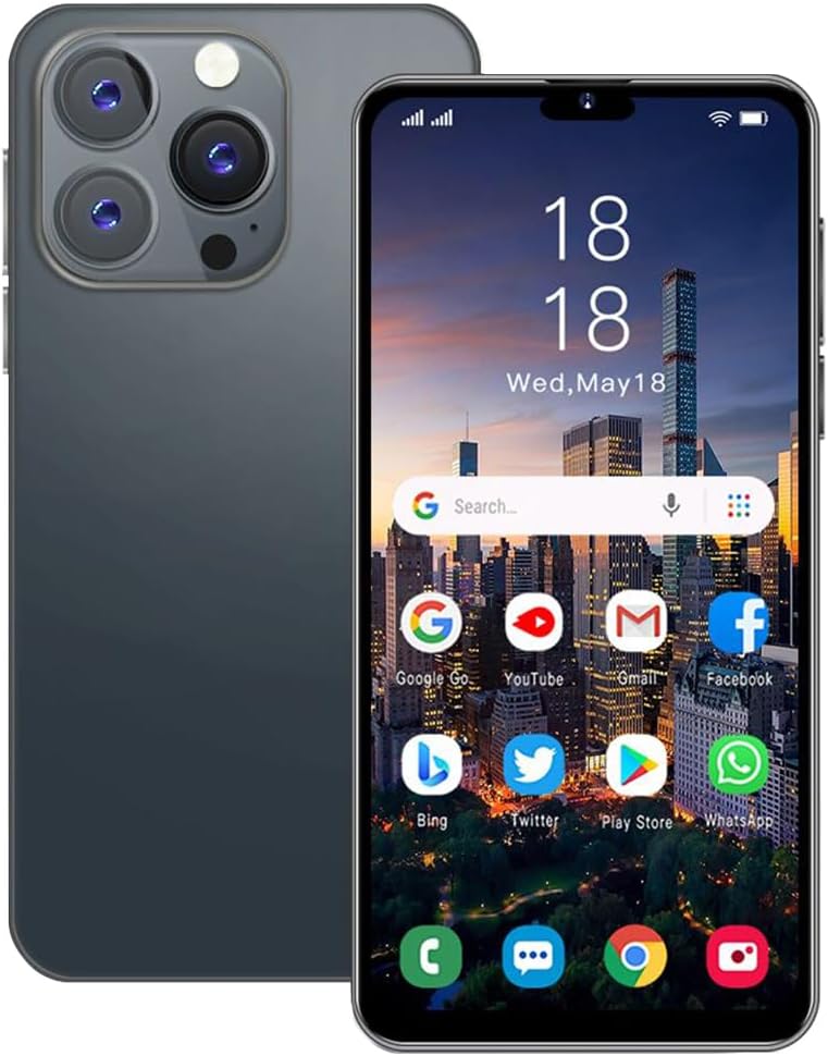 Unlocked Mobile Phones, 6.3 inch HD Display, Android10.0, Dual SIM, Dual Cameras, 1GB RAM+16GB ROM (Expandable to 128GB), Support: WiFi, Bluetooth, FM (Black) Unlocked Mobile Phones, 6.3 inch HD Display, Android10.0, Dual SIM, Dual Cameras, 1GB RAM+16GB ROM (Expandable to 128GB), Support: WiFi, Bluetooth, FM (Black)