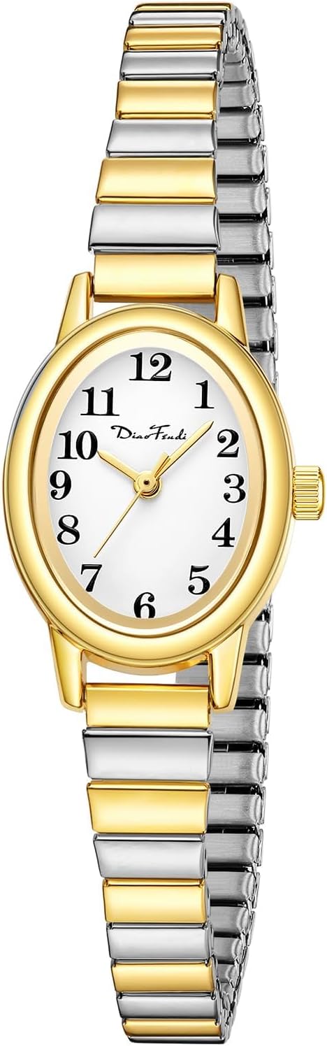 Diaofendi Petite Women’s Easy Reader Watch, Analog Women Watch with Stainless Steel Expansion Band, Water Resistant Diaofendi Petite Women’s Easy Reader Watch, Analog Women Watch with Stainless Steel Expansion Band, Water Resistant
