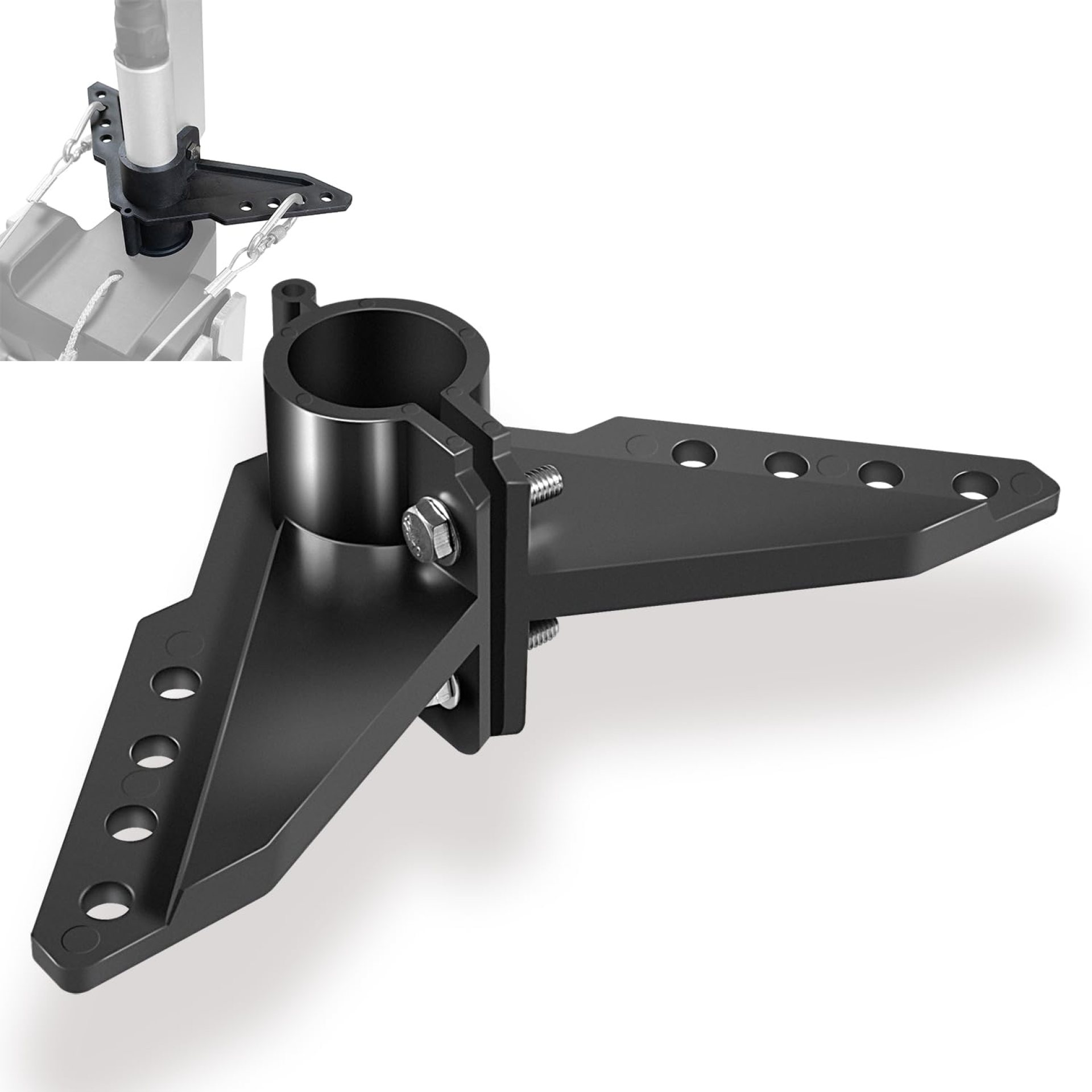Steering Triangle Mounting Bracket Replacement Parts Kit for Newport NK-180S Brushless Kayak Motor, Black Mounting Steering Bracket Steering Triangle Mounting Bracket Replacement Parts Kit for Newport NK-180S Brushless Kayak Motor, Black Mounting Steering Bracket