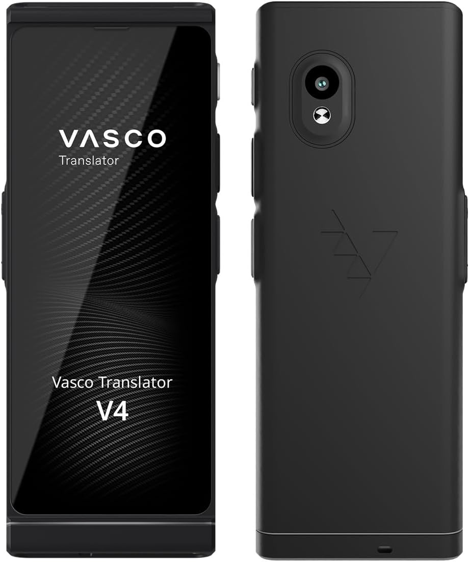 Vasco V4 Language Translator Device | 108 Languages | Free Lifetime Internet in Almost 200 Countries | Black Onyx Vasco V4 Language Translator Device | 108 Languages | Free Lifetime Internet in Almost 200 Countries | Black Onyx