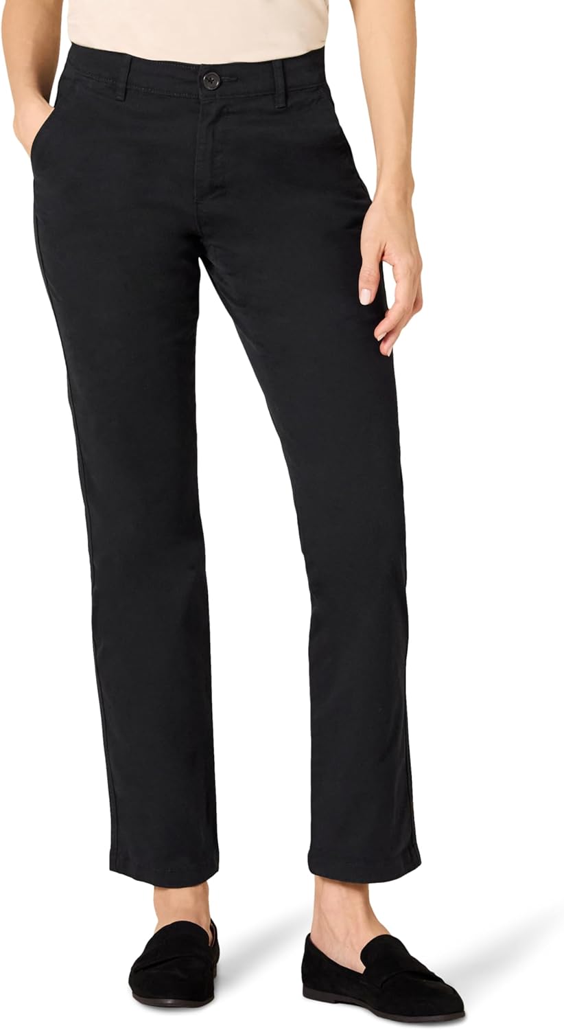 Amazon Essentials Women’s Curvy Straight-Fit Stretch Twill Chino Pant Amazon Essentials Women’s Curvy Straight-Fit Stretch Twill Chino Pant