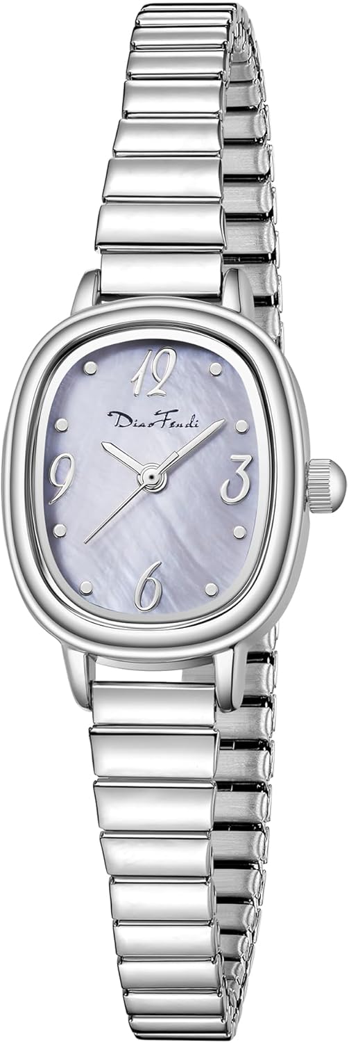 Diaofendi Petite Women’s Easy Reader Analog Watch, Rectangular Watch, Stainless Steel Expansion Band, Water-Resistant Diaofendi Petite Women’s Easy Reader Analog Watch, Rectangular Watch, Stainless Steel Expansion Band, Water-Resistant