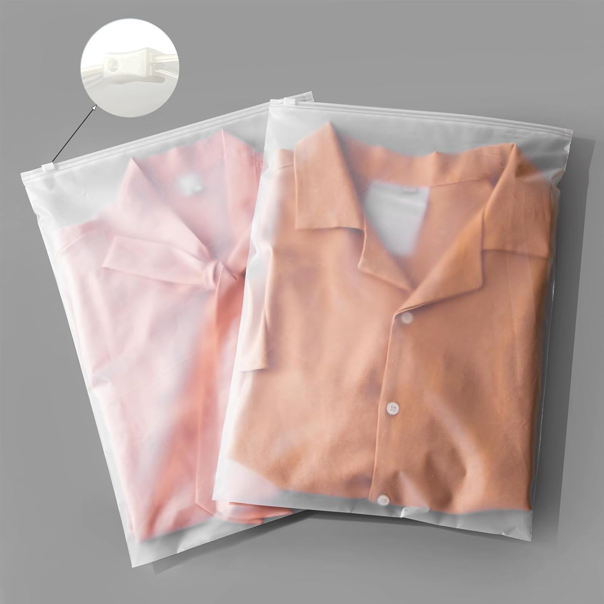 100pcs Clothing Packaging Bags for Shipping – 10×13 Inch Plastic Frosted for Travel Storage or Small Businesses – Zipper Apparel for Shirts, Socks, Underwear, and Documents – No Vent Holes 100pcs Clothing Packaging Bags for Shipping – 10×13 Inch Plastic Frosted for Travel Storage or Small Businesses – Zipper Apparel for Shirts, Socks, Underwear, and Documents – No Vent Holes