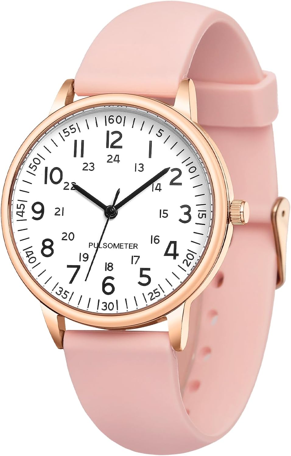 Women Watch for Nurse Easy to Read Dial Wristwatches Silicone Band Watches Second Hand and 24 Hour Nurse Watches Women Watch for Nurse Easy to Read Dial Wristwatches Silicone Band Watches Second Hand and 24 Hour Nurse Watches