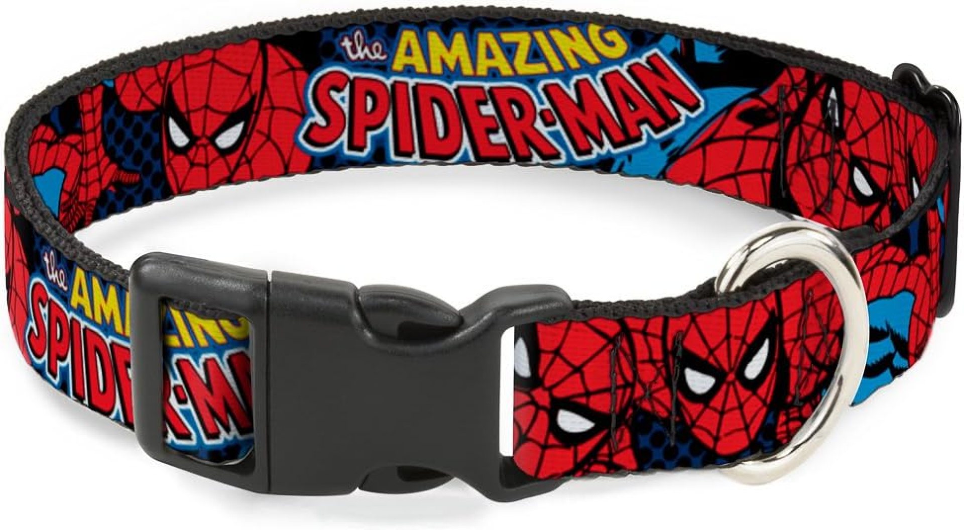 Buckle-Down “Amazing Spider-Man” Plastic Clip Collar, 1.5″ Wide-Fits 16-23″ Neck-Medium Buckle-Down “Amazing Spider-Man” Plastic Clip Collar, 1.5″ Wide-Fits 16-23″ Neck-Medium