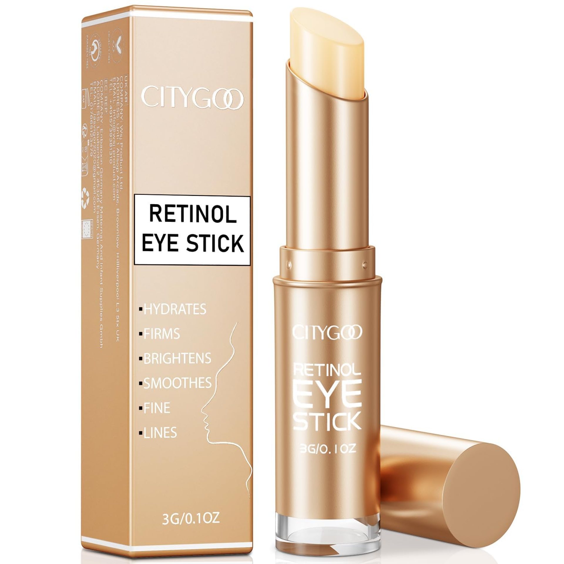 Retinol Eye Stick With Collagen, Hyaluronic Acid For Dark Circle, Wrinkles in 3-4 Weeks, Under Eye Cream Anti Aging, For Puffiness and Bags Reduces Fine Lines Retinol Eye Stick With Collagen, Hyaluronic Acid For Dark Circle, Wrinkles in 3-4 Weeks, Under Eye Cream Anti Aging, For Puffiness and Bags Reduces Fine Lines
