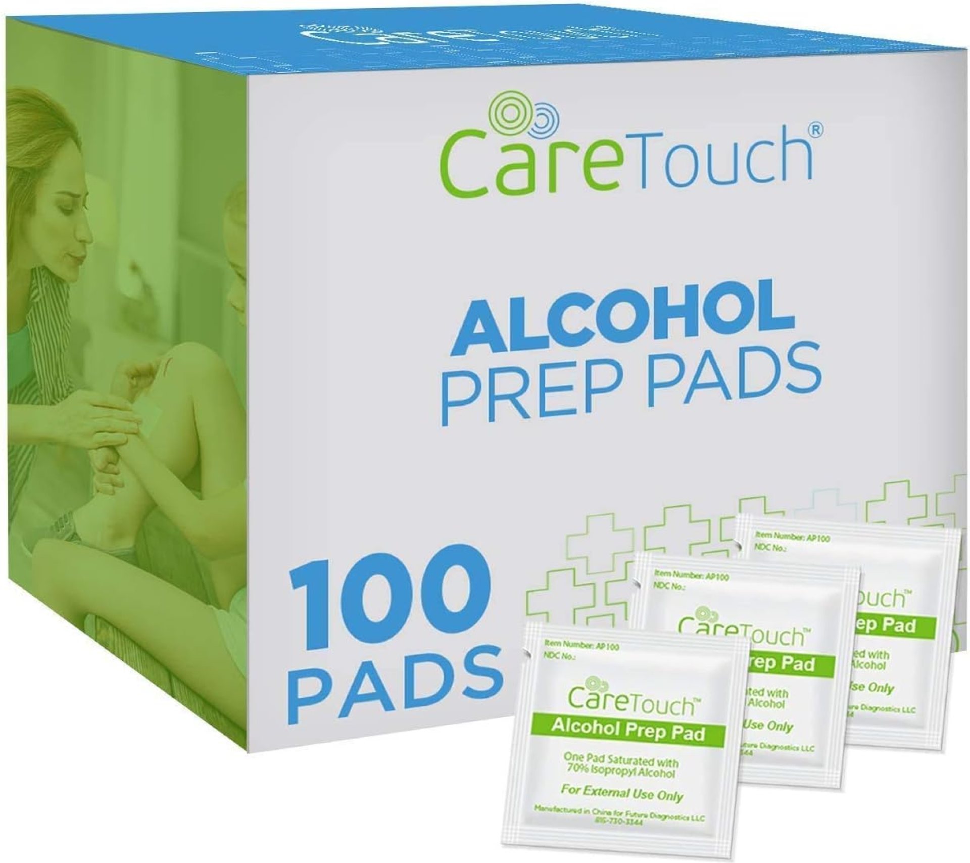 Care Touch Alcohol Wipes – Individually Wrapped Alcohol Prep Pads with 70% Isopropyl Alcohol, Great for Medical & First Aid Kits – Sterile, Antiseptic 2-Ply Rubbing Alcohol Pads – 100 Count Care Touch Alcohol Wipes – Individually Wrapped Alcohol Prep Pads with 70% Isopropyl Alcohol, Great for Medical & First Aid Kits – Sterile, Antiseptic 2-Ply Rubbing Alcohol Pads – 100 Count