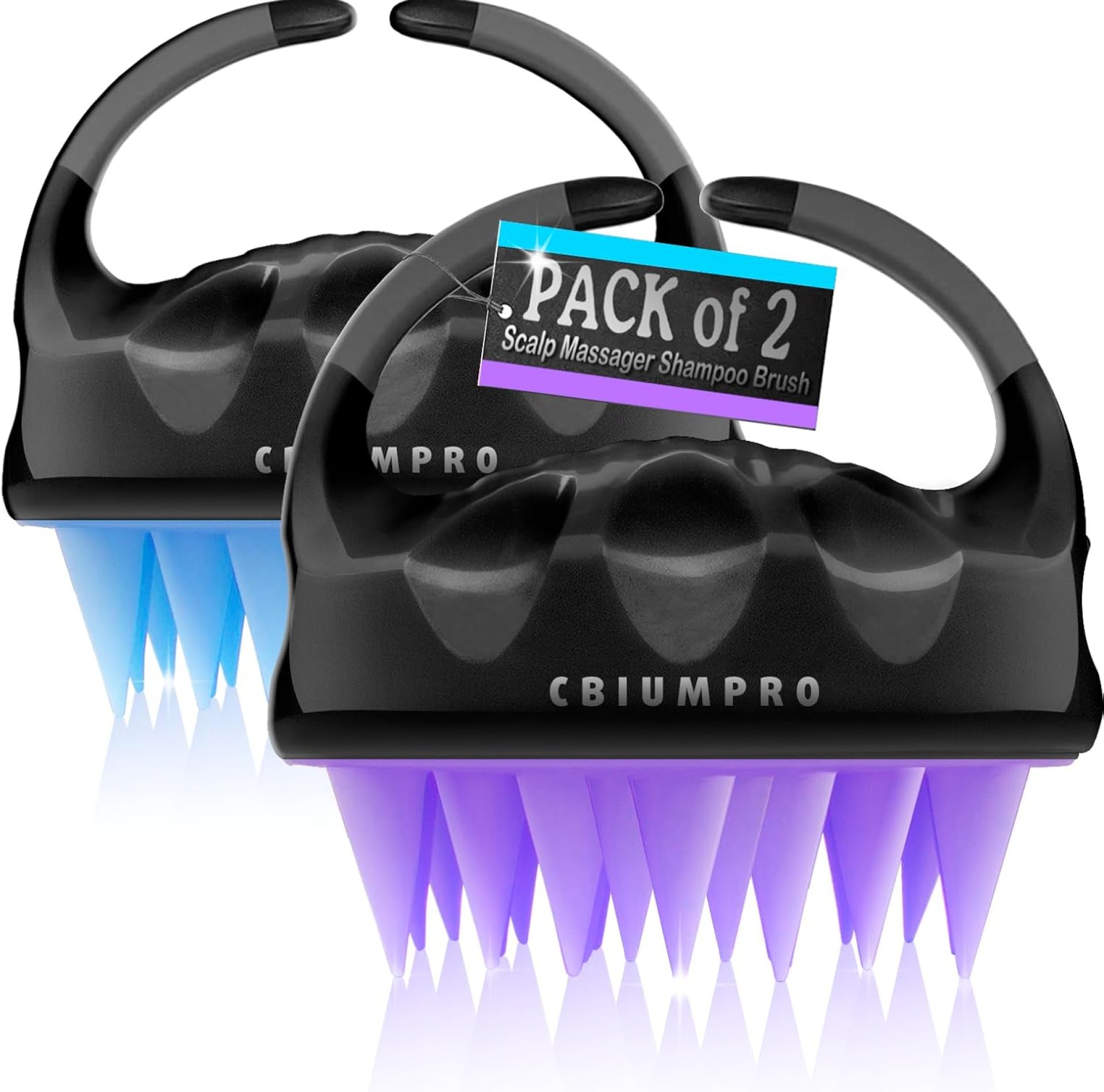 Cbiumpro 2-Pack Scalp Massager Shampoo Brush, Ultra Soft Silicone Scalp Scrubber Exfoliator Brush for Hair Growth & Dandruff Removal – 100% Fit All Hair Types Cbiumpro 2-Pack Scalp Massager Shampoo Brush, Ultra Soft Silicone Scalp Scrubber Exfoliator Brush for Hair Growth & Dandruff Removal – 100% Fit All Hair Types