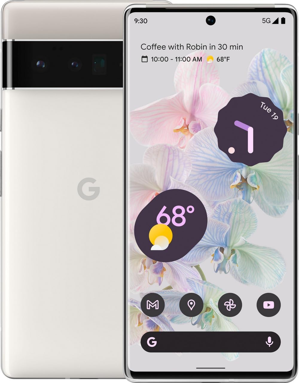 Google Pixel 6 Pro 5G, US Version, 256GB, Cloudy White – Unlocked (Renewed) Google Pixel 6 Pro 5G, US Version, 256GB, Cloudy White – Unlocked (Renewed)