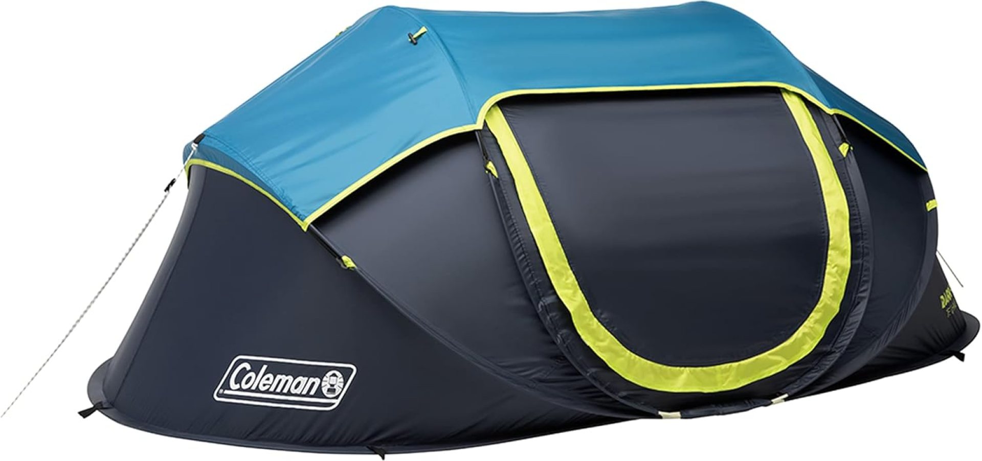 Coleman Pop-Up Camping Tent with Dark Room Technology, 2/4 Person Tent Sets Up in 10 Seconds & Blocks 90% of Sunlight, Includes Pre-Assembled Poles, Adjustable Rainfly, & Taped Floor Seams Coleman Pop-Up Camping Tent with Dark Room Technology, 2/4 Person Tent Sets Up in 10 Seconds & Blocks 90% of Sunlight, Includes Pre-Assembled Poles, Adjustable Rainfly, & Taped Floor Seams