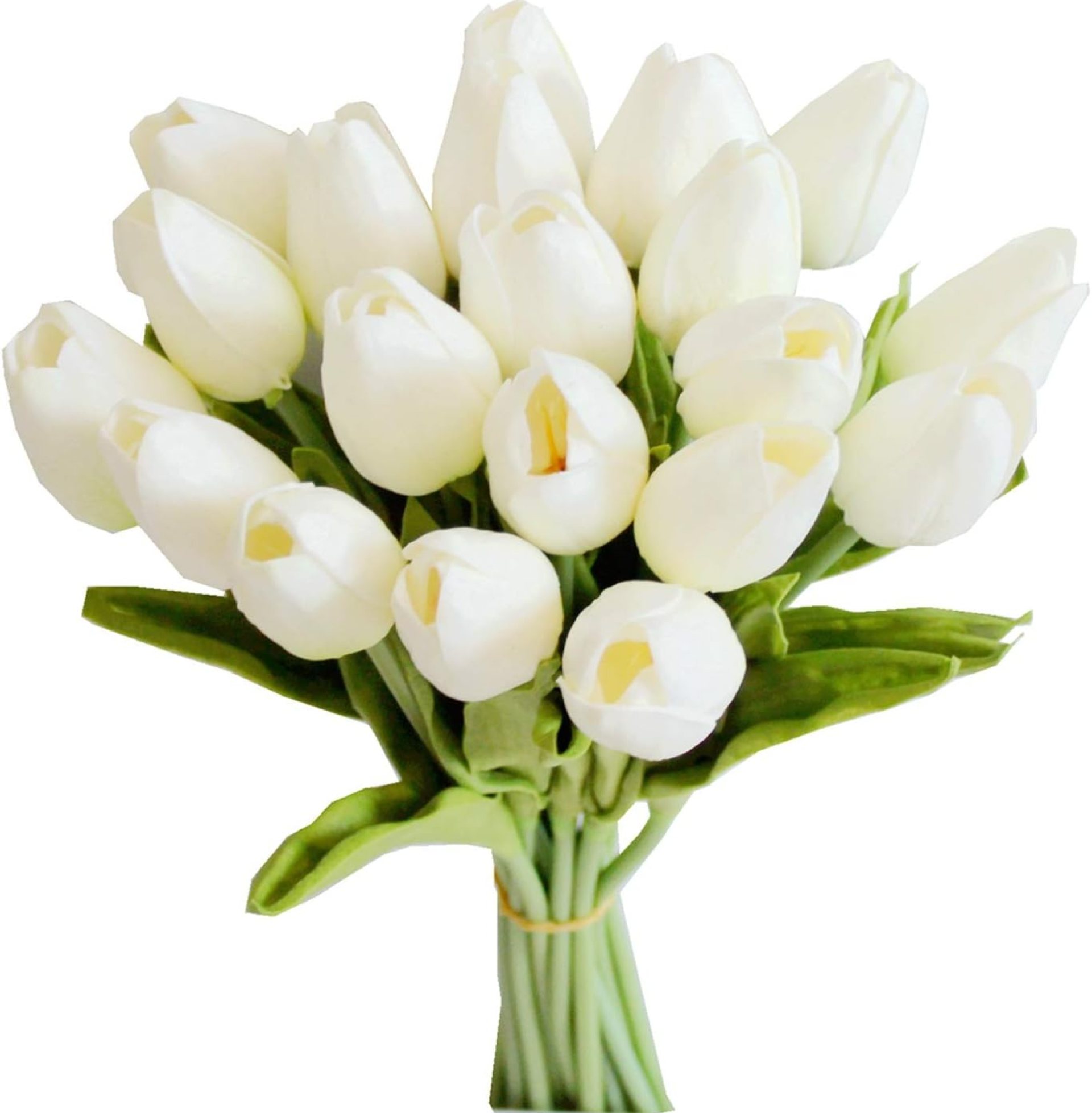 Mandy’s 20pcs White Artificial Tulip Silk Fake Flowers 13.5″ for Spring Mother’s Day Easter Gifts in Bulk Home Kitchen Wedding Decorations Mandy’s 20pcs White Artificial Tulip Silk Fake Flowers 13.5″ for Spring Mother’s Day Easter Gifts in Bulk Home Kitchen Wedding Decorations