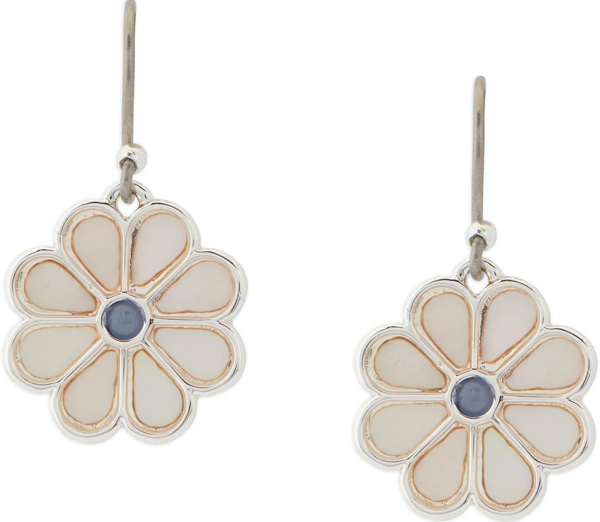 Lucky Brand Women’s Inlay Daisy Stone Drop, Silver, Unsized Lucky Brand Women’s Inlay Daisy Stone Drop, Silver, Unsized