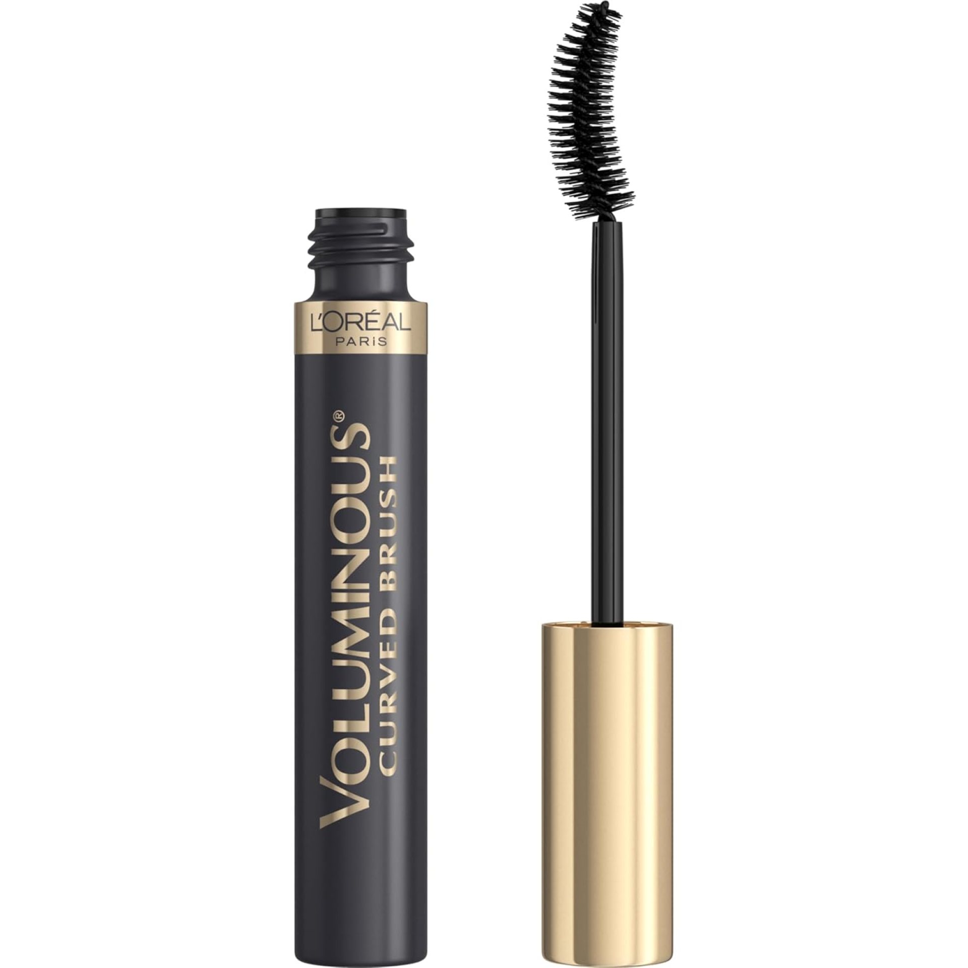 L’Oreal Paris Makeup Voluminous Original Curved Brush Mascara, Black, 0.28 Fl Oz L’Oreal Paris Makeup Voluminous Original Curved Brush Mascara, Black, 0.28 Fl Oz