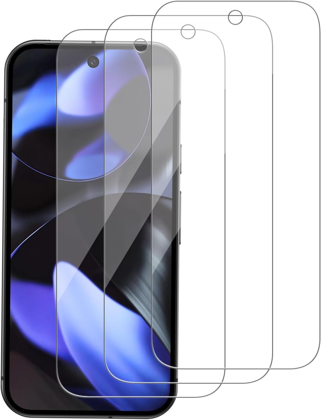 3 Pack for Google Pixel 9 Tempered Glass Screen Protector, Scratch-Proof, Bubble-Free,HD Transparent, 9H Hardness,Bubble Free,Case Friendly 3 Pack for Google Pixel 9 Tempered Glass Screen Protector, Scratch-Proof, Bubble-Free,HD Transparent, 9H Hardness,Bubble Free,Case Friendly