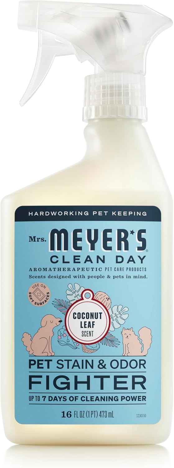 MRS. MEYER’S CLEAN DAY Pet Stain & Odor Fighter, Coconut Leaf Scent, 16oz MRS. MEYER’S CLEAN DAY Pet Stain & Odor Fighter, Coconut Leaf Scent, 16oz