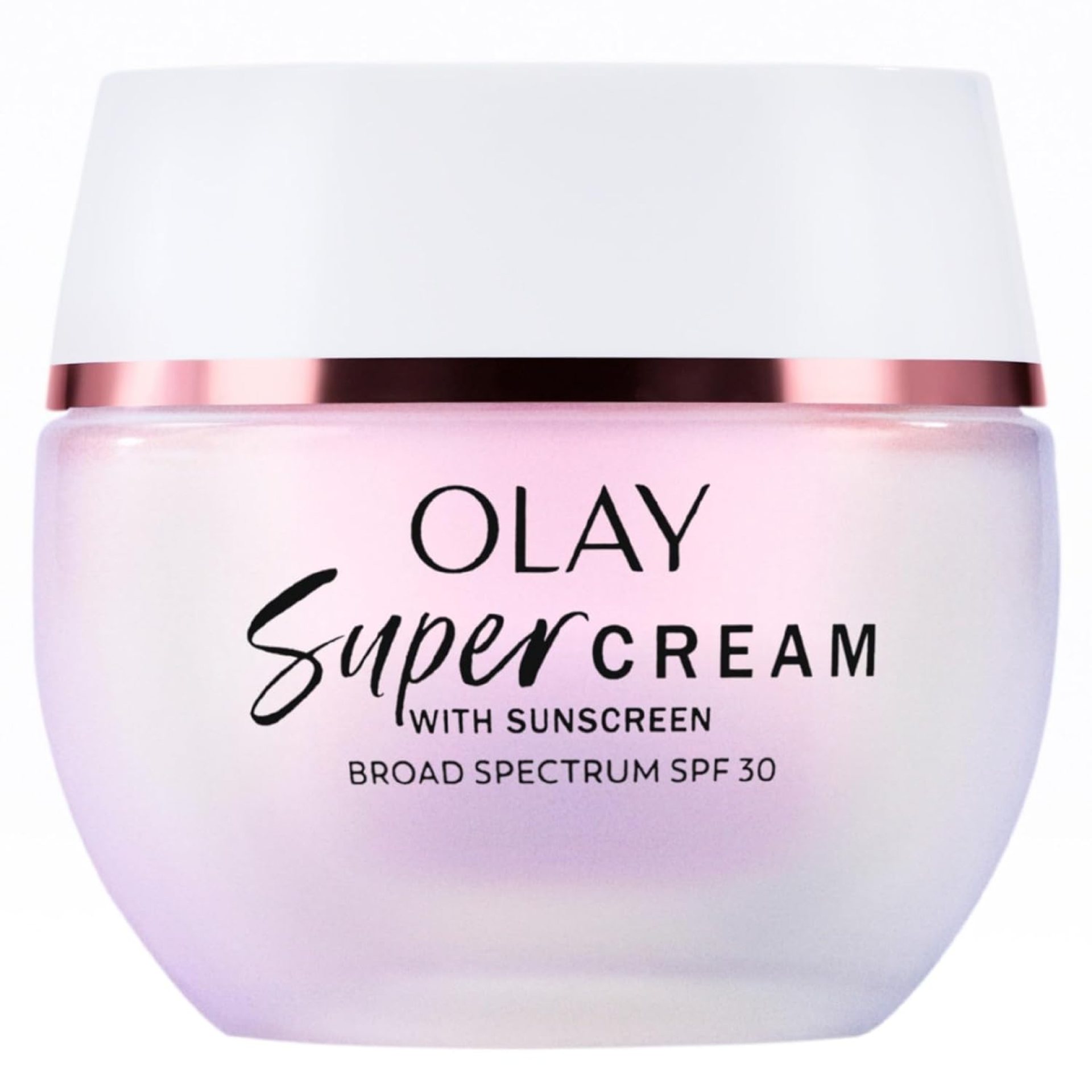 Olay Super Cream with Sunscreen SPF 30, 1.7 oz, Ultra Lightweight Face Moisturizer – Vitamin C & E, Hyaluronic Acid, Niacinamide, Collagen Peptide – Hydrate, Smooth, Brighten, Firm, and Protect Olay Super Cream with Sunscreen SPF 30, 1.7 oz, Ultra Lightweight Face Moisturizer – Vitamin C & E, Hyaluronic Acid, Niacinamide, Collagen Peptide – Hydrate, Smooth, Brighten, Firm, and Protect