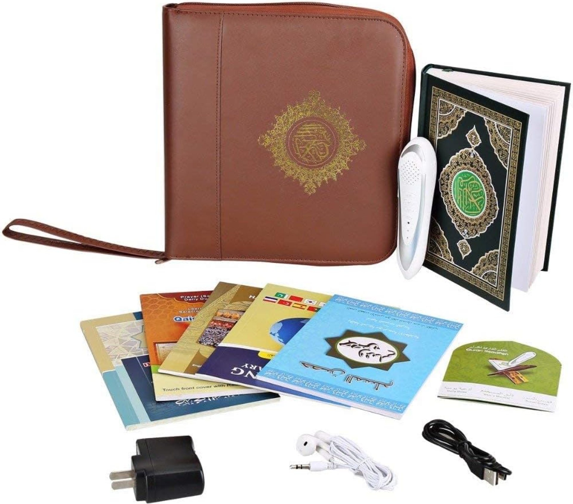 Anlising Digital Holy Quran Pen Ramadan Gift Exclusive Word-by-Word Function for Kid and Arabic Learner Downloading Many Reciters and Languages Digital Qu’ran Talking Pen 5 Small Books Leather Bag Anlising Digital Holy Quran Pen Ramadan Gift Exclusive Word-by-Word Function for Kid and Arabic Learner Downloading Many Reciters and Languages Digital Qu’ran Talking Pen 5 Small Books Leather Bag