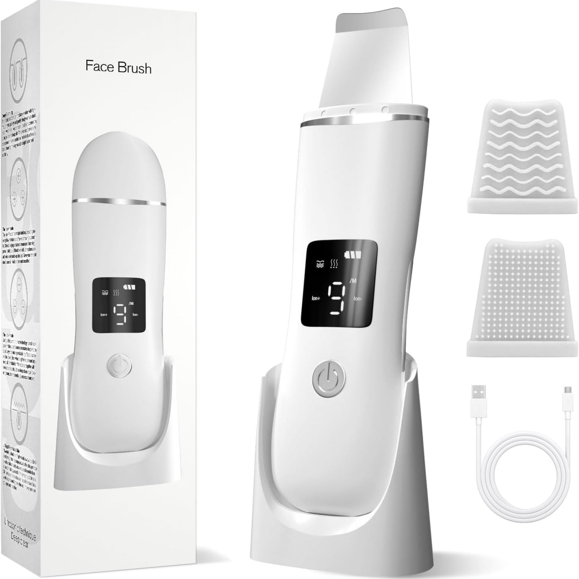 Face Scrubber Skin Spatula – Anface Blackhead Remover with 4 Modes, Pore Extractor Face Spatula Deep Cleansing for Facial Skincare Women Gift Face Scrubber Skin Spatula – Anface Blackhead Remover with 4 Modes, Pore Extractor Face Spatula Deep Cleansing for Facial Skincare Women Gift