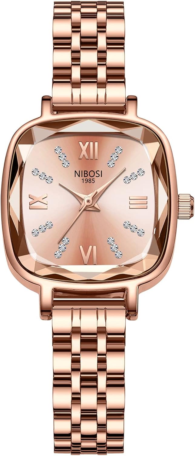 NIBOSI Women’s Watches Analog Quartz Ladies Wrist Watch Dainty Rose Gold Minimalist Vintage Luxury Diamond Stainless Steel Strap Classic Dress Watches for Women Small Wrists NIBOSI Women’s Watches Analog Quartz Ladies Wrist Watch Dainty Rose Gold Minimalist Vintage Luxury Diamond Stainless Steel Strap Classic Dress Watches for Women Small Wrists