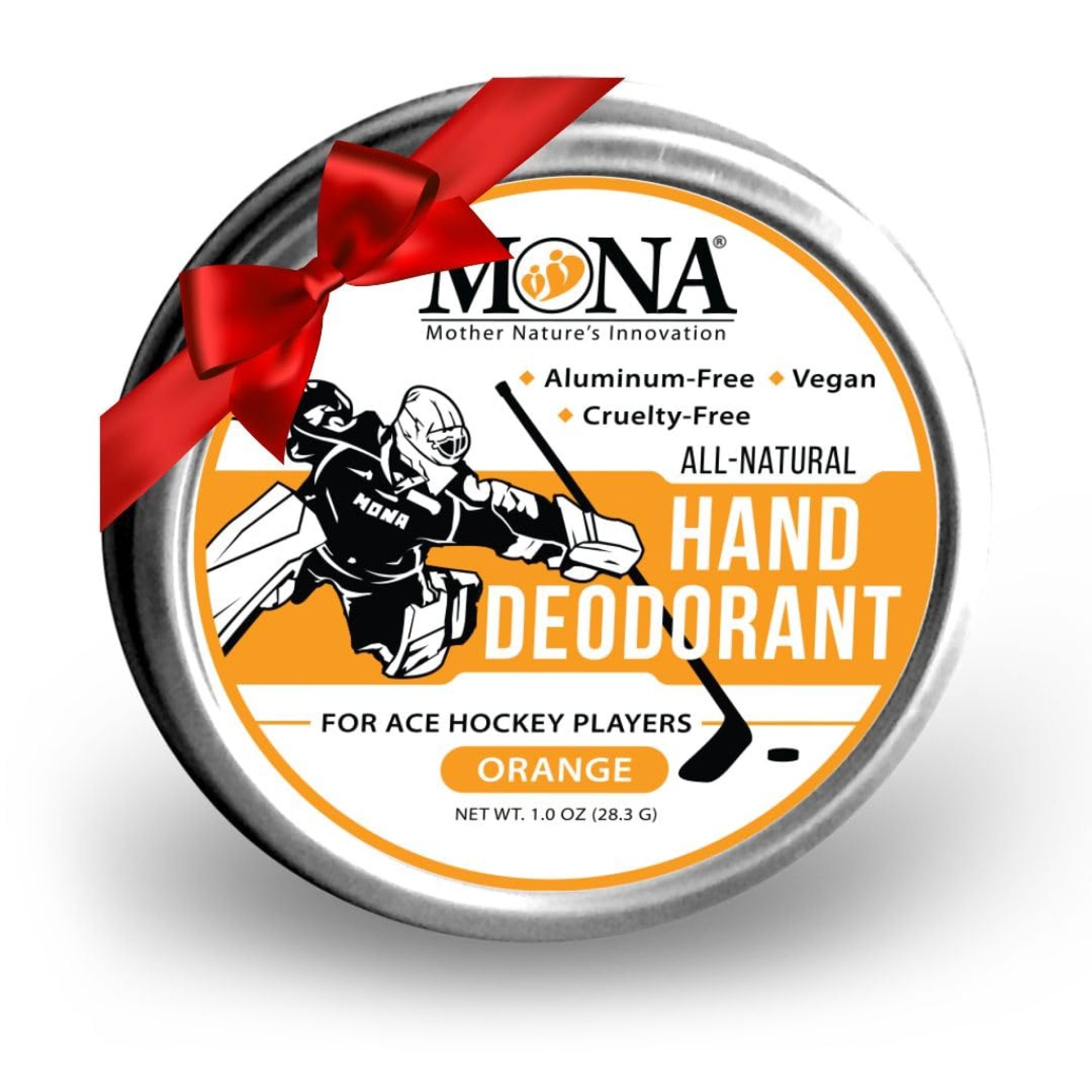 MONA BRANDS All Natural HAND DEODORANT for Ace Hockey Players | For athletes who wear gloves | Vegan, Non-GMO, Cruelty free | ORANGE Scent | 1oz MONA BRANDS All Natural HAND DEODORANT for Ace Hockey Players | For athletes who wear gloves | Vegan, Non-GMO, Cruelty free | ORANGE Scent | 1oz