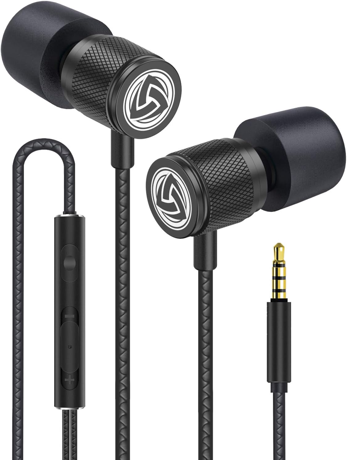 LUDOS Ultra Wired Earbuds in-Ear Headphones, 5 Years Warranty, Earphones with Microphone, Noise Isolating Ear Buds, Memory Foam for iPhone, Samsung, School Students, Kids, Women, Small Ears – Black LUDOS Ultra Wired Earbuds in-Ear Headphones, 5 Years Warranty, Earphones with Microphone, Noise Isolating Ear Buds, Memory Foam for iPhone, Samsung, School Students, Kids, Women, Small Ears – Black