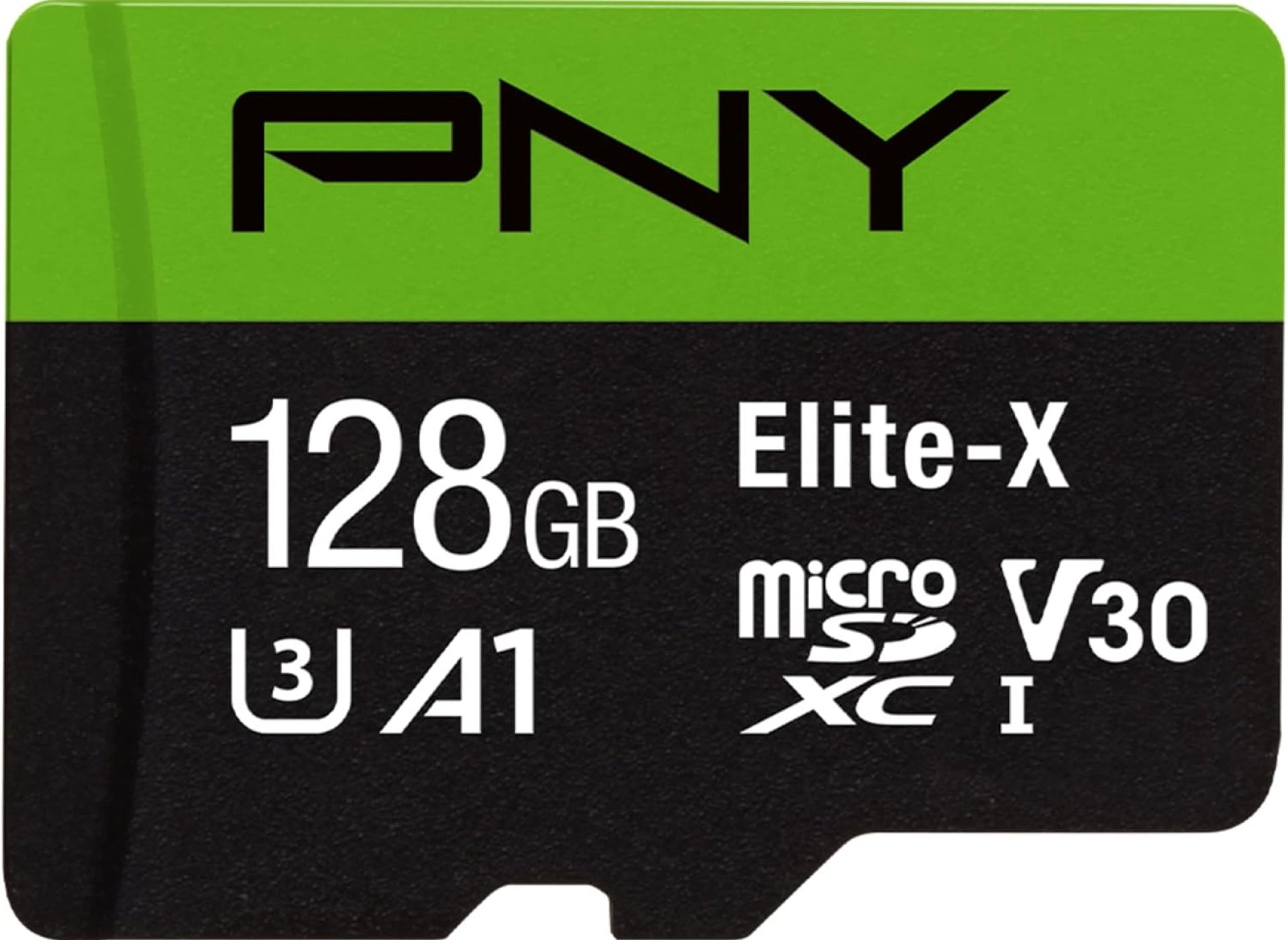PNY 128GB Elite-X Class 10 U3 V30 microSDXC Flash Memory Card – 100MB/s, Class 10, U3, V30, A1, 4K UHD, Full HD, UHS-I, microSD PNY 128GB Elite-X Class 10 U3 V30 microSDXC Flash Memory Card – 100MB/s, Class 10, U3, V30, A1, 4K UHD, Full HD, UHS-I, microSD