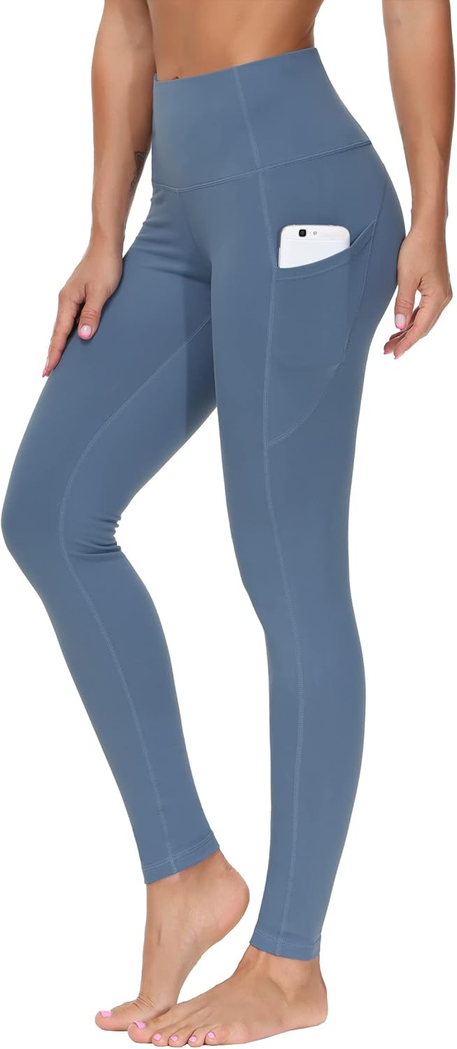 THE GYM PEOPLE Thick High Waist Yoga Pants with Pockets, Tummy Control Workout Running Yoga Leggings for Women THE GYM PEOPLE Thick High Waist Yoga Pants with Pockets, Tummy Control Workout Running Yoga Leggings for Women