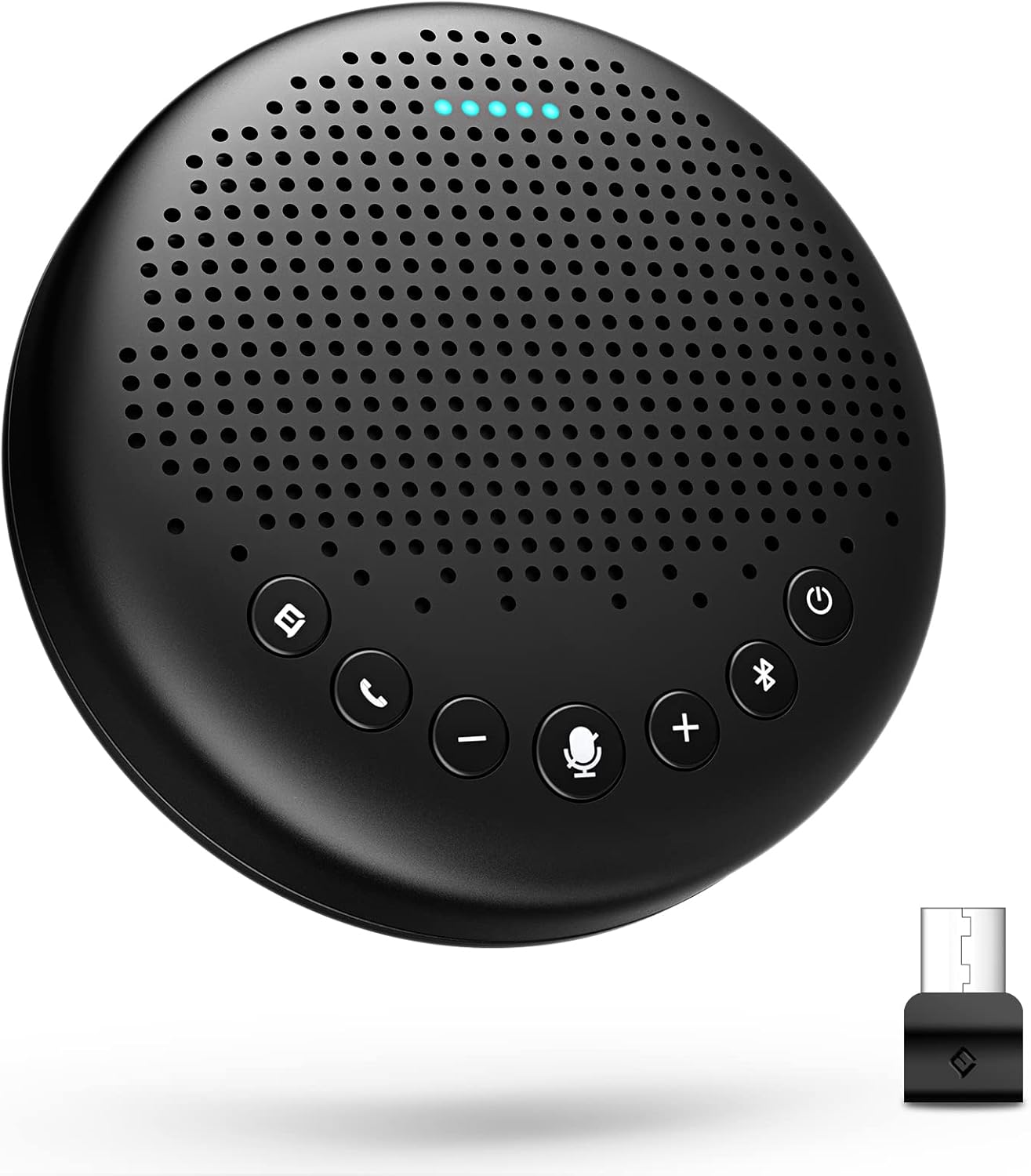 EMEET Conference Speaker and Microphone Luna 360° Voice Pickup w/Noise Reduction/Mute/Indicator USB Bluetooth Speakerphone w/Dongle for 8 People Daisy Chain for 16 Compatible with Leading Software EMEET Conference Speaker and Microphone Luna 360° Voice Pickup w/Noise Reduction/Mute/Indicator USB Bluetooth Speakerphone w/Dongle for 8 People Daisy Chain for 16 Compatible with Leading Software