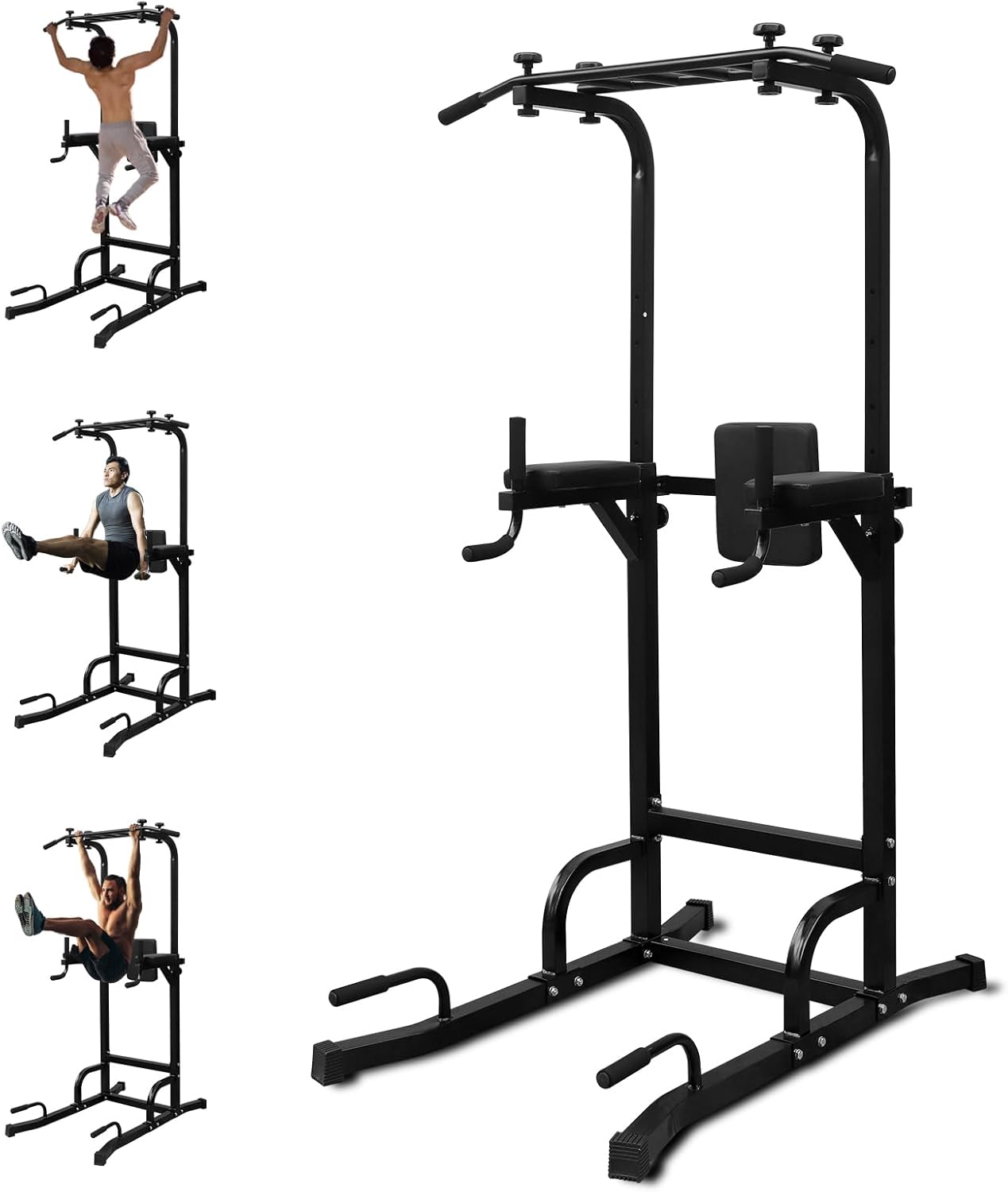 LSKSSNG Power Tower Dip Station Pull Up Bar for Home Office Gym, Multi-Function Workout Dip Station Power Tower for Full Body Strength Training Fitness Equipment, Pull Up Stand Holds Up to 440LBS LSKSSNG Power Tower Dip Station Pull Up Bar for Home Office Gym, Multi-Function Workout Dip Station Power Tower for Full Body Strength Training Fitness Equipment, Pull Up Stand Holds Up to 440LBS