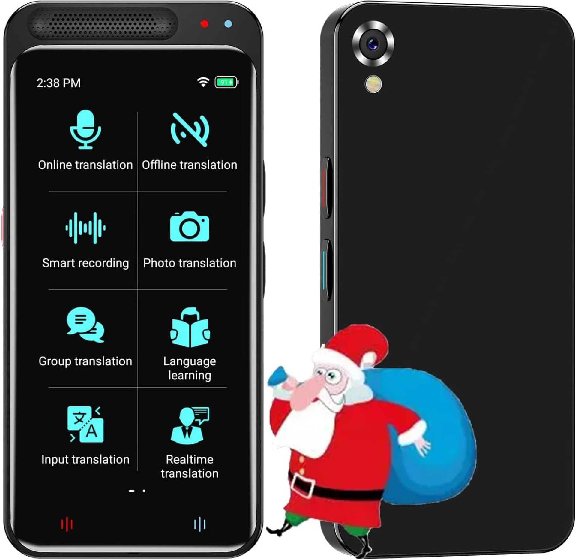 Two Way Language Translator AI Language Voice Translator Device with 138 Languages Portable Online Offline Translation for Business Learning Travel,Digital Voice Recorder,4.1” Touch Screen Two Way Language Translator AI Language Voice Translator Device with 138 Languages Portable Online Offline Translation for Business Learning Travel,Digital Voice Recorder,4.1” Touch Screen