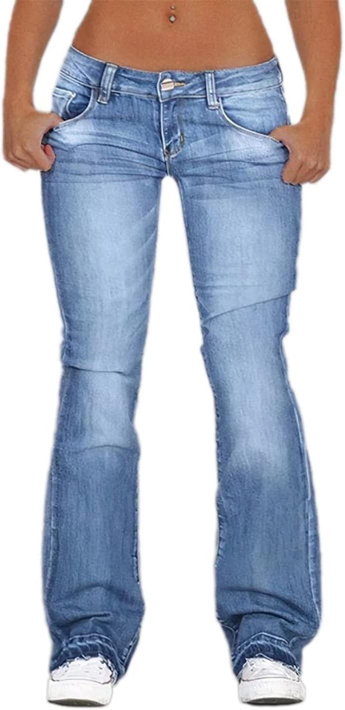 Flamingals Butt Lifting Low Rise Flamingo Jeans for Women Trendy Stretch Wide Leg Pants Denim Flamingals Butt Lifting Low Rise Flamingo Jeans for Women Trendy Stretch Wide Leg Pants Denim