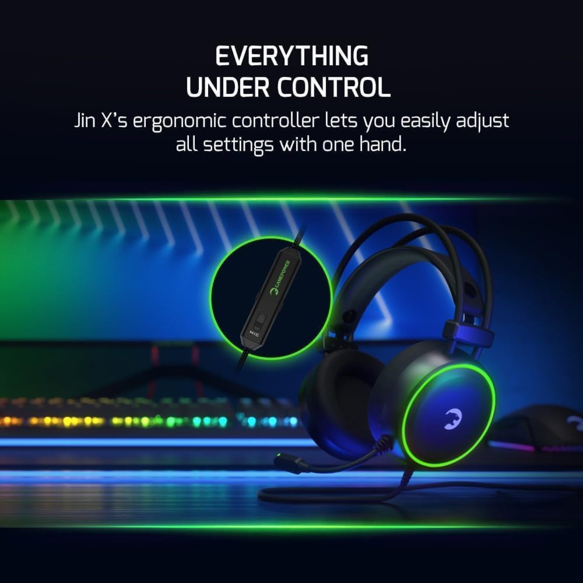 GAMEPOWER JIN X 3.5mm Jack Gaming Headset – Wired Headphones with 50MM Drivers, Comfort Design, 360 Spatial Audio, Noise Cancelling Mic, PS4, PS5, for Xbox, Black GAMEPOWER JIN X 3.5mm Jack Gaming Headset – Wired Headphones with 50MM Drivers, Comfort Design, 360 Spatial Audio, Noise Cancelling Mic, PS4, PS5, for Xbox, Black