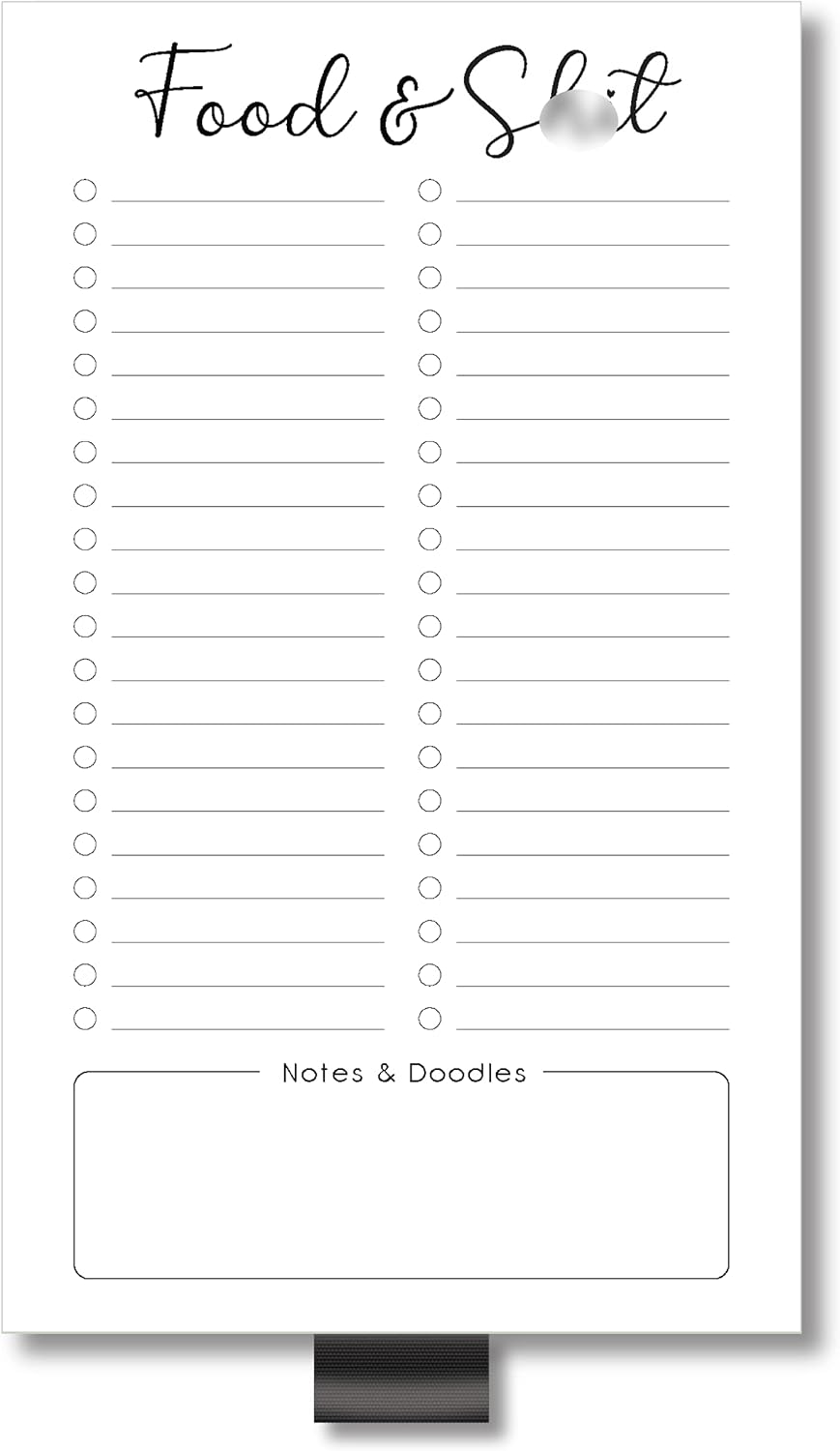 Evercio Food & Sh*t Grocery List Magnetic Notepad for Refrigerator | For Shopping Lists Fun Memo Note Pad for Fridge | Funny Office Gift for Coworkers | 4.5×7.5 Inches, 50 Sheets Evercio Food & Sh*t Grocery List Magnetic Notepad for Refrigerator | For Shopping Lists Fun Memo Note Pad for Fridge | Funny Office Gift for Coworkers | 4.5×7.5 Inches, 50 Sheets