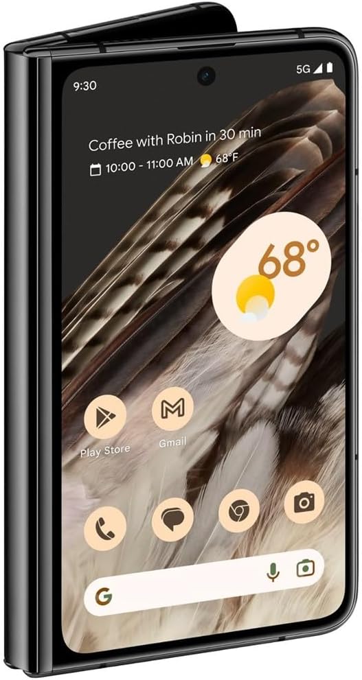 Google Pixel Fold – Unlocked Android 5G Smartphone with Telephoto Lens and Ultrawide Lens – Foldable Display – 24-Hour Battery – Obsidian – 512 GB (Renewed) Google Pixel Fold – Unlocked Android 5G Smartphone with Telephoto Lens and Ultrawide Lens – Foldable Display – 24-Hour Battery – Obsidian – 512 GB (Renewed)