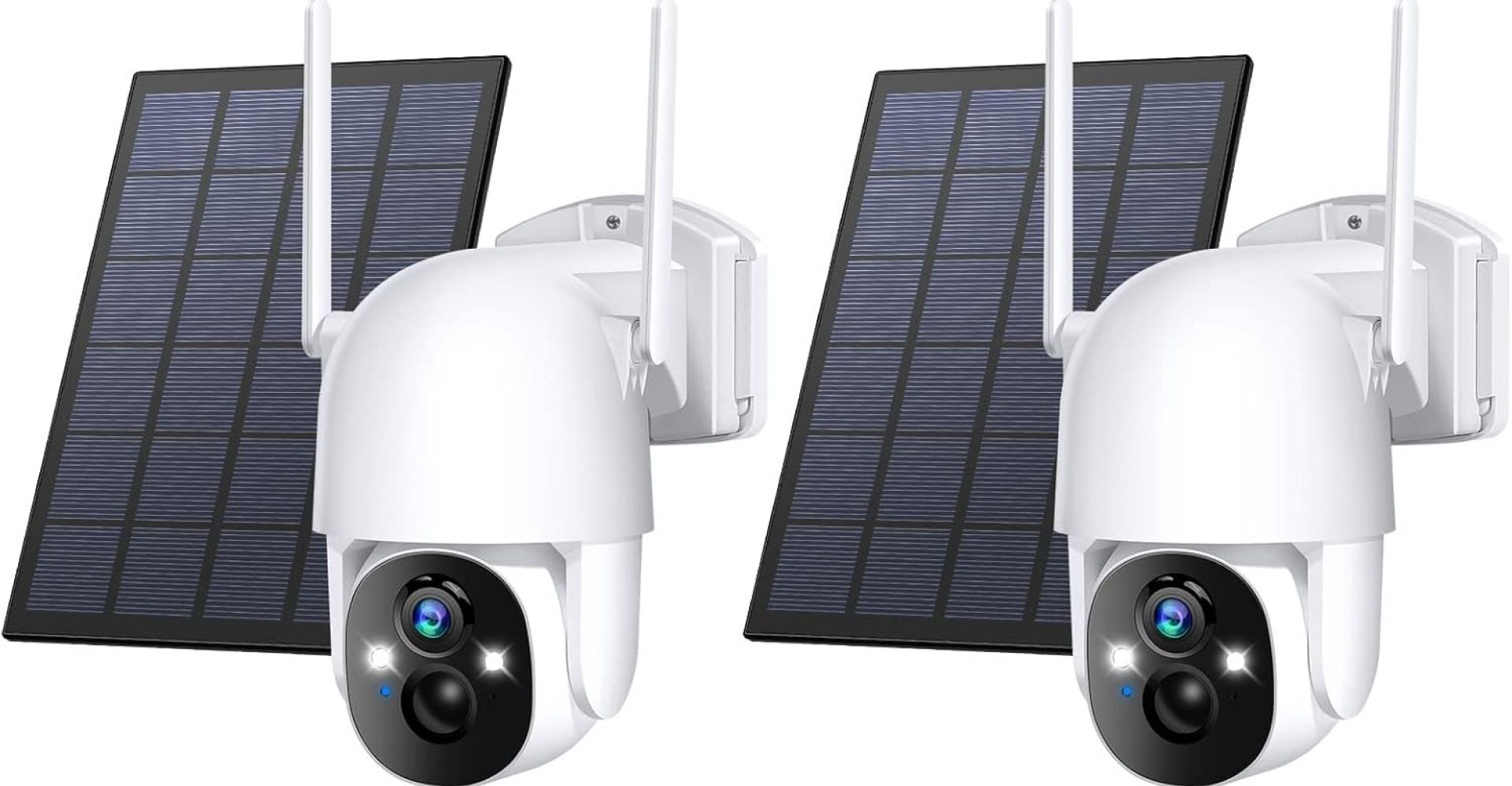 Solar Security Cameras Wireless Outdoor, 3MP 2K FHD Outdoor Camera Wireless 2.4G Wi-Fi 355° View Pan Tilt Security Cameras with AI Motion Detection, Siren (2 Pack) Solar Security Cameras Wireless Outdoor, 3MP 2K FHD Outdoor Camera Wireless 2.4G Wi-Fi 355° View Pan Tilt Security Cameras with AI Motion Detection, Siren (2 Pack)