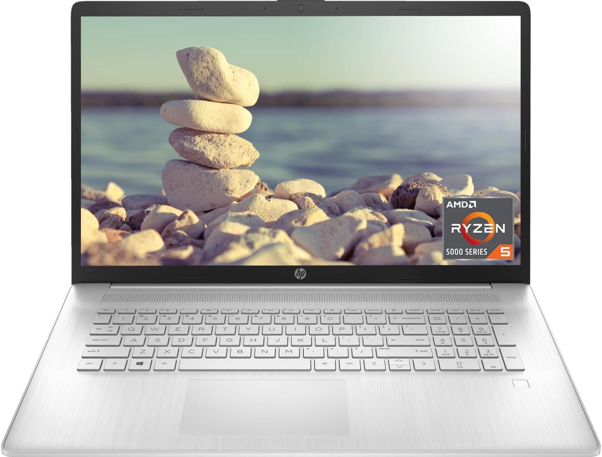 HP 17 Laptop, 17.3″ FHD Screen, AMD Ryzen 5 5500U, 32GB SSD, 1TB SSD, Webcam, HDMI, Fingerprint Reader, Wi-Fi, Windows 11 Home, Silver HP 17 Laptop, 17.3″ FHD Screen, AMD Ryzen 5 5500U, 32GB SSD, 1TB SSD, Webcam, HDMI, Fingerprint Reader, Wi-Fi, Windows 11 Home, Silver