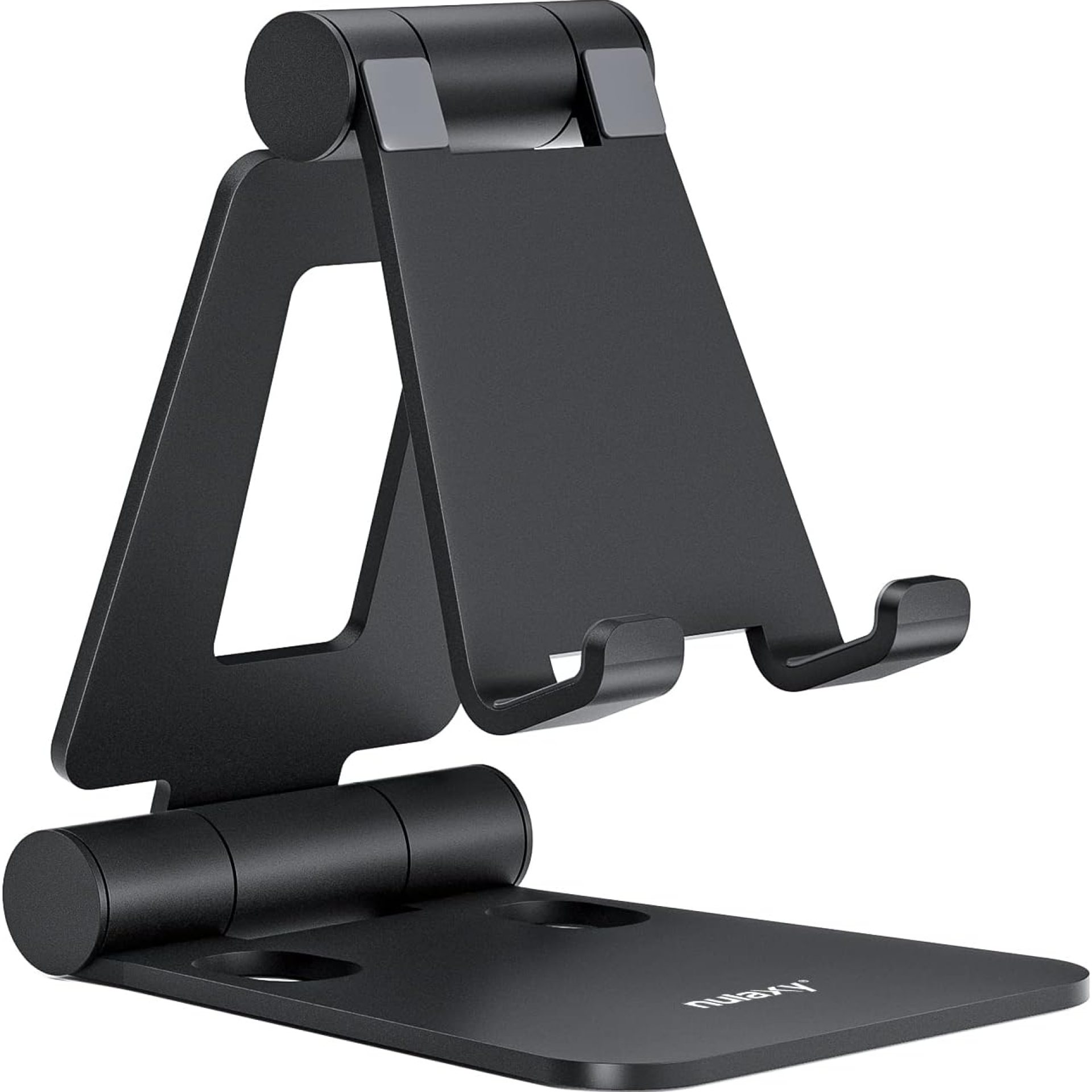 Nulaxy Dual Folding Cell Phone Stand, Fully Adjustable Foldable Desktop Phone Holder Cradle Dock Compatible with Phone 16 15 14 13 12 11 Pro Xs Xs Max Xr X 8, Nintendo Switch, All Phones Nulaxy Dual Folding Cell Phone Stand, Fully Adjustable Foldable Desktop Phone Holder Cradle Dock Compatible with Phone 16 15 14 13 12 11 Pro Xs Xs Max Xr X 8, Nintendo Switch, All Phones