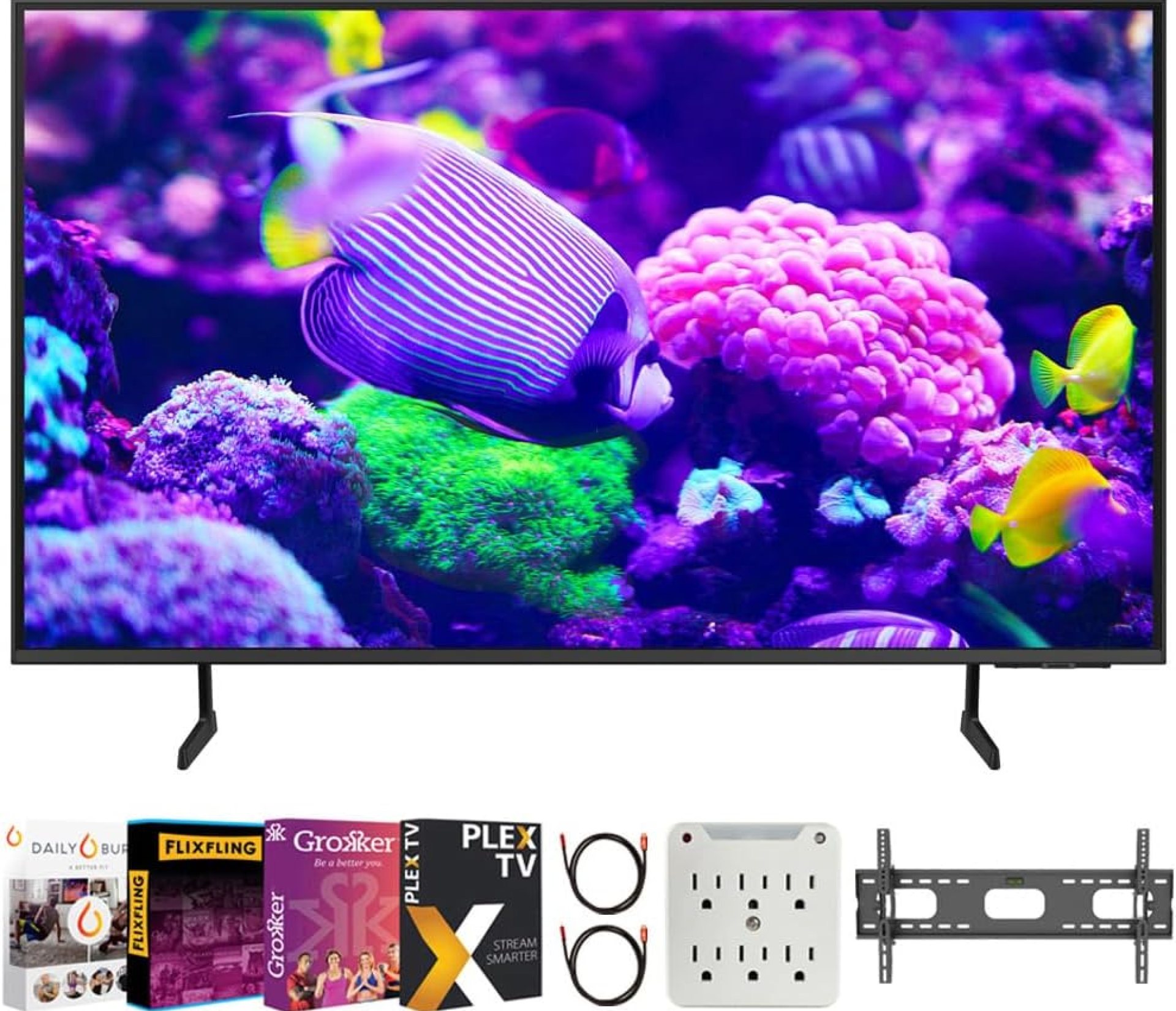 SAMSUNG DU7200 43 Inch Crystal 4K UHD Smart TV Bundle with Premiere Movies Streaming + 37-100 Inch TV Wall Mount + 6-Outlet Surge Adapter + 2X 6FT 4K HDMI 2.0 Cable (2024 Model) SAMSUNG DU7200 43 Inch Crystal 4K UHD Smart TV Bundle with Premiere Movies Streaming + 37-100 Inch TV Wall Mount + 6-Outlet Surge Adapter + 2X 6FT 4K HDMI 2.0 Cable (2024 Model)