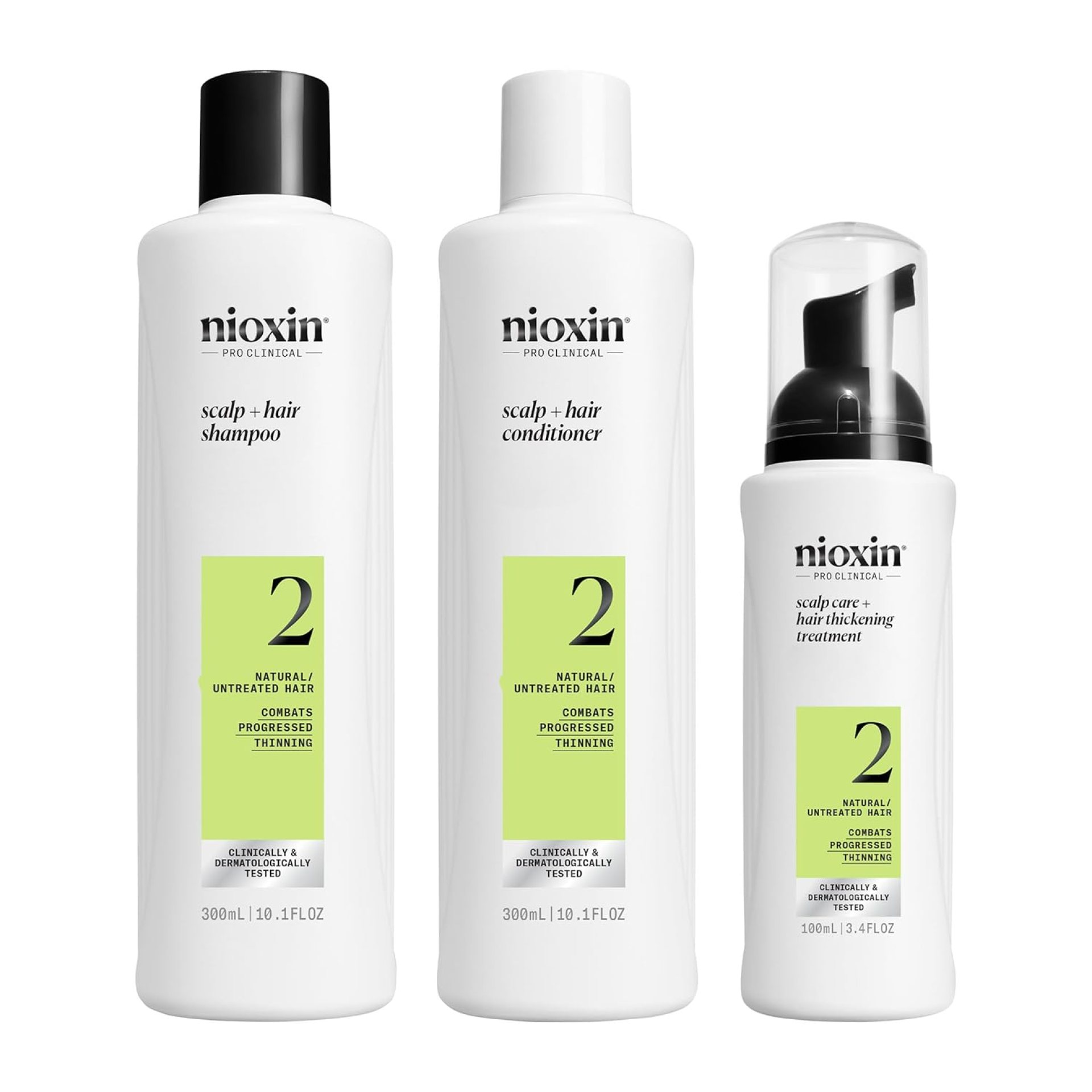 Nioxin Scalp + Hair Thickening System Kits | For Natural, Colored, & Damaged Hair with Light to Progressed Thinning | Strengthen & Boost Hair Density with Niacinamide & Biotin | 3 Month Supply Nioxin Scalp + Hair Thickening System Kits | For Natural, Colored, & Damaged Hair with Light to Progressed Thinning | Strengthen & Boost Hair Density with Niacinamide & Biotin | 3 Month Supply