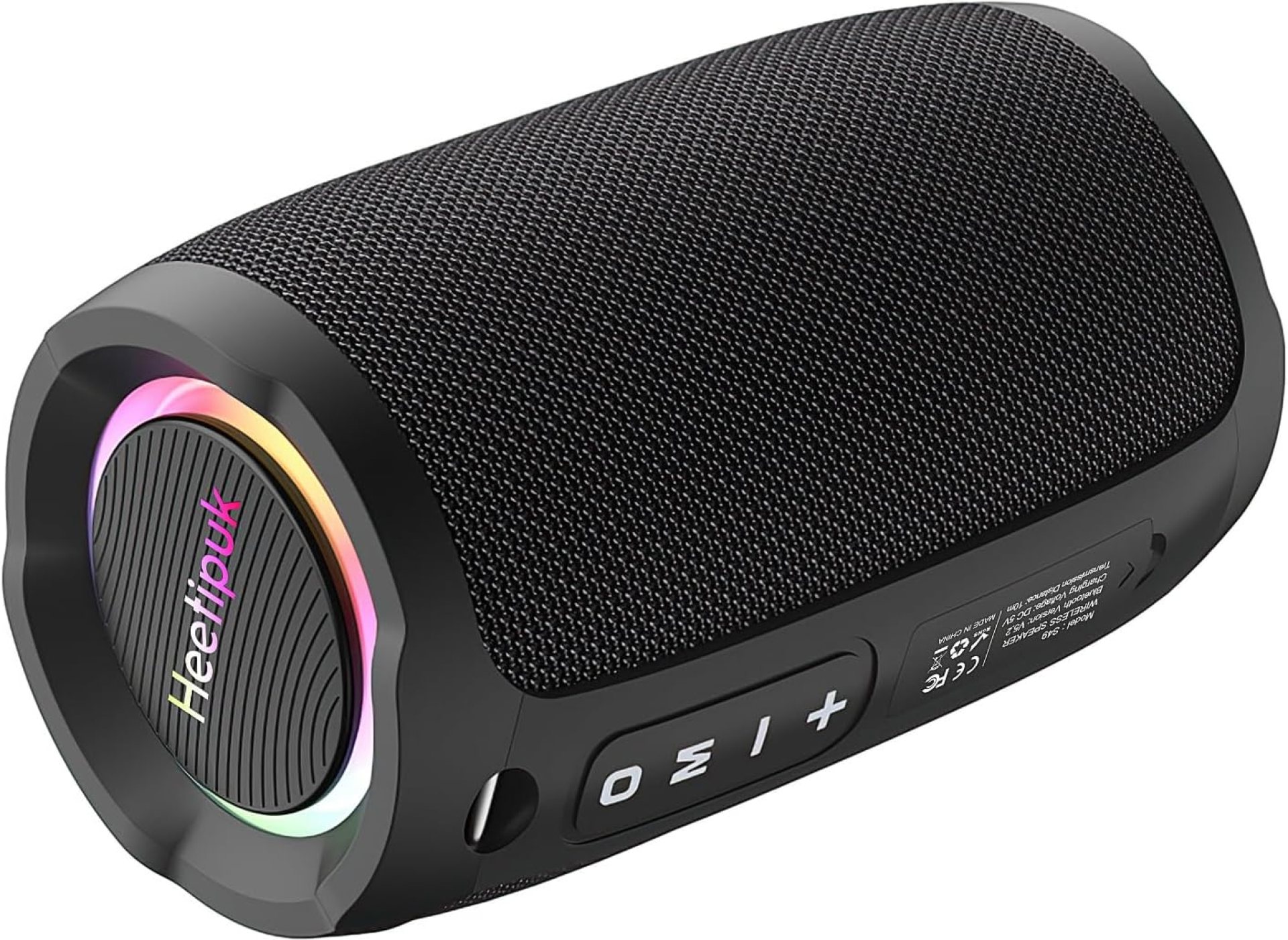 S49 Portable Speaker Wirless Bluetooth Speaker Stereo Sound with Deep Bass IPX7 Waterproof, 20W, RGB Light, Support USB TF Card for Home Outdoor Beach (Black) S49 Portable Speaker Wirless Bluetooth Speaker Stereo Sound with Deep Bass IPX7 Waterproof, 20W, RGB Light, Support USB TF Card for Home Outdoor Beach (Black)