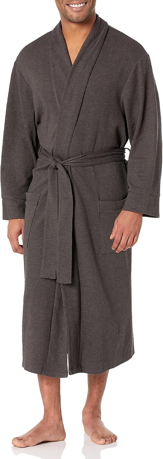 Amazon Essentials Men’s Lightweight Waffle Robe (Available in Big & Tall) Amazon Essentials Men’s Lightweight Waffle Robe (Available in Big & Tall)