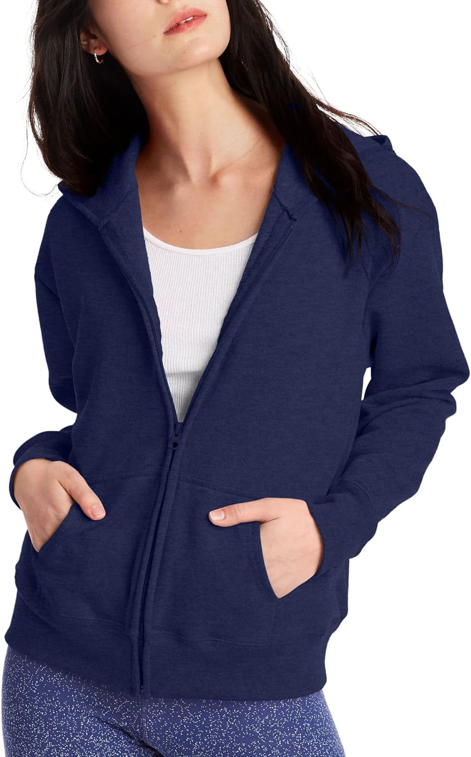 Hanes Women’s Hoodie, Ecosmart Fleece Full-zip Hoodie, Zip-up Hooded Sweatshirt Hanes Women’s Hoodie, Ecosmart Fleece Full-zip Hoodie, Zip-up Hooded Sweatshirt