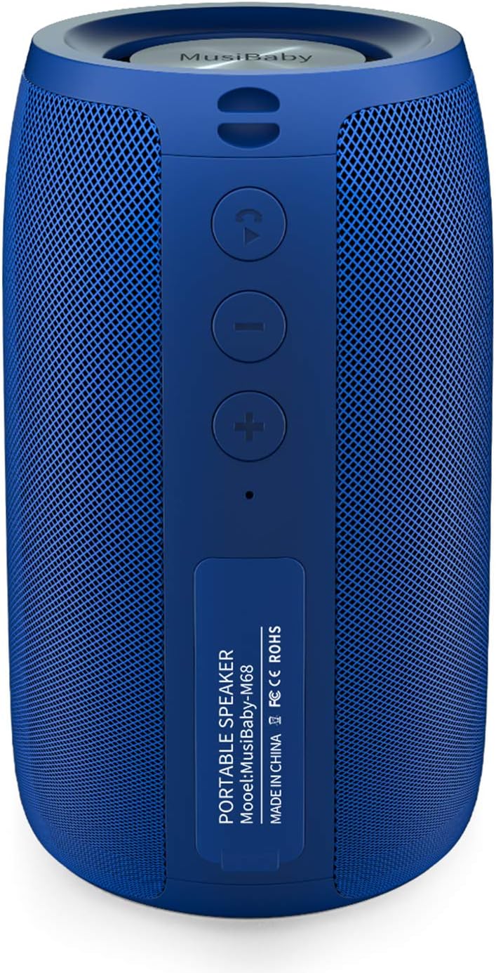 Bluetooth Speaker,MusiBaby Wireless,Waterproof,Outdoor,Portable Speaker,Dual Pairing,Loud Stereo,Booming Bass,24H Playtime Wireless Speakers for Home,iPhone,Party,Gifts(Blue) Bluetooth Speaker,MusiBaby Wireless,Waterproof,Outdoor,Portable Speaker,Dual Pairing,Loud Stereo,Booming Bass,24H Playtime Wireless Speakers for Home,iPhone,Party,Gifts(Blue)