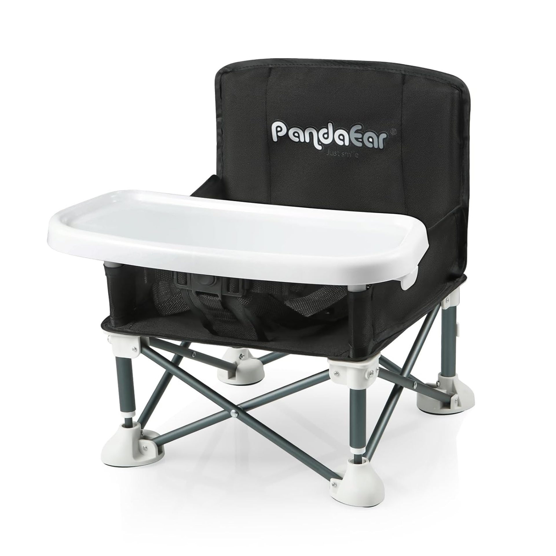 PandaEar Portable Baby Seat Travel| Compact Fold with Straps for Indoor/Outdoor Use| Great for Camping, Beach, Lawn |Toddlers, Kids, Boys, Girls (Black) PandaEar Portable Baby Seat Travel| Compact Fold with Straps for Indoor/Outdoor Use| Great for Camping, Beach, Lawn |Toddlers, Kids, Boys, Girls (Black)