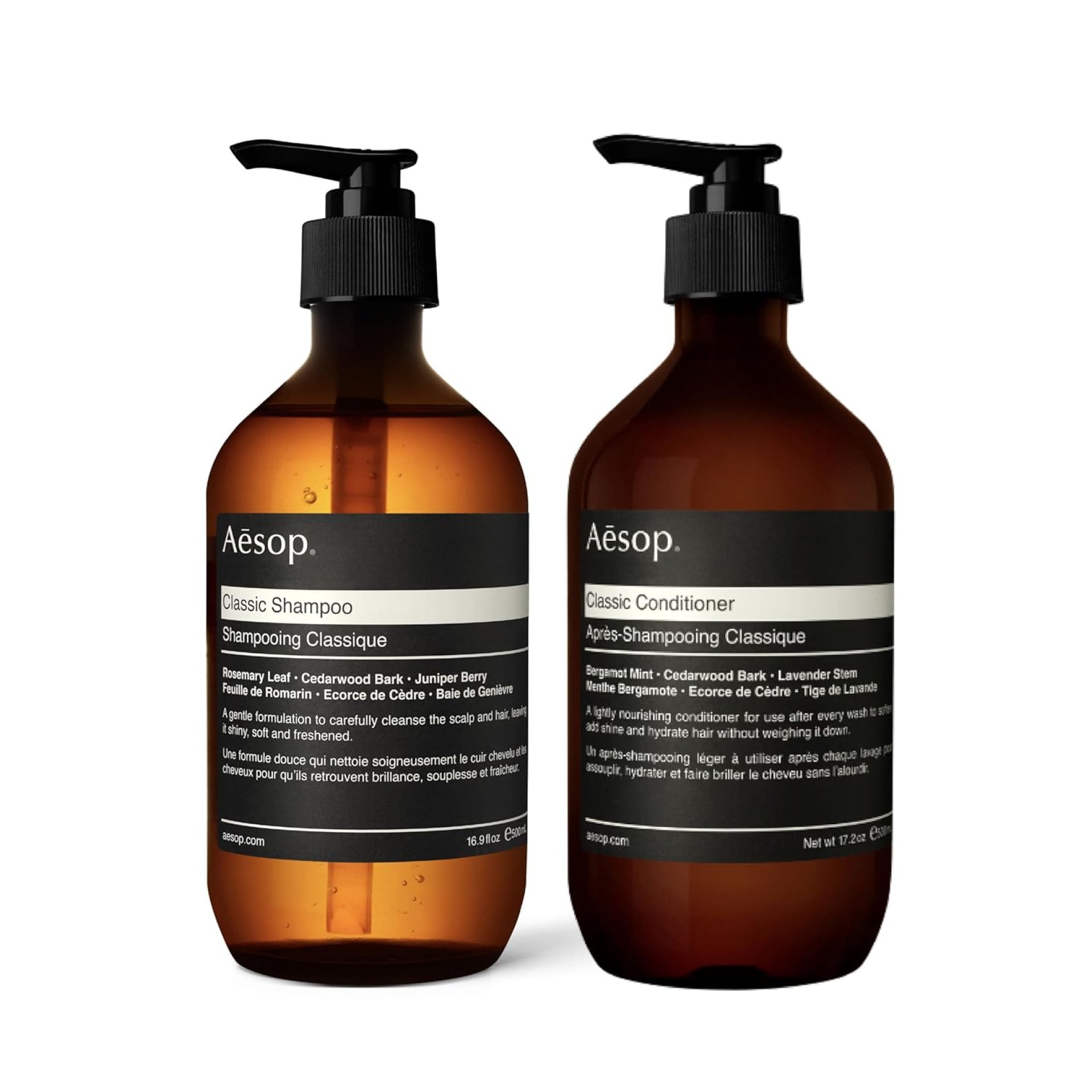 Aesop Classic Shampoo & Conditioner | 16.9 fl oz | Paraben, Cruelty-free & Vegan Aesop Classic Shampoo & Conditioner | 16.9 fl oz | Paraben, Cruelty-free & Vegan