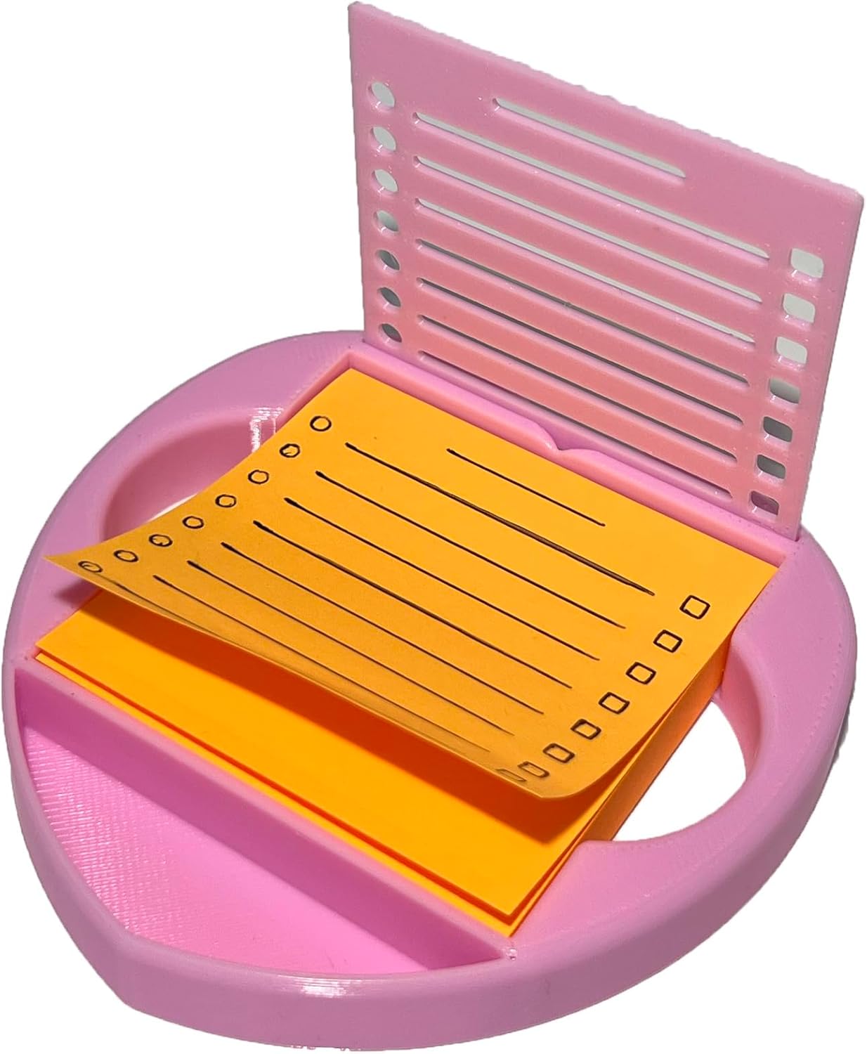 Heart Sticky Note Holder with Stencil Pink, Sticky Note Dispenser Compatible with Post-It Note, Post Note Organizer 3×3 Self Stick Note Pads Office Desk Accessories Gift Idea School Office Supplies Heart Sticky Note Holder with Stencil Pink, Sticky Note Dispenser Compatible with Post-It Note, Post Note Organizer 3×3 Self Stick Note Pads Office Desk Accessories Gift Idea School Office Supplies