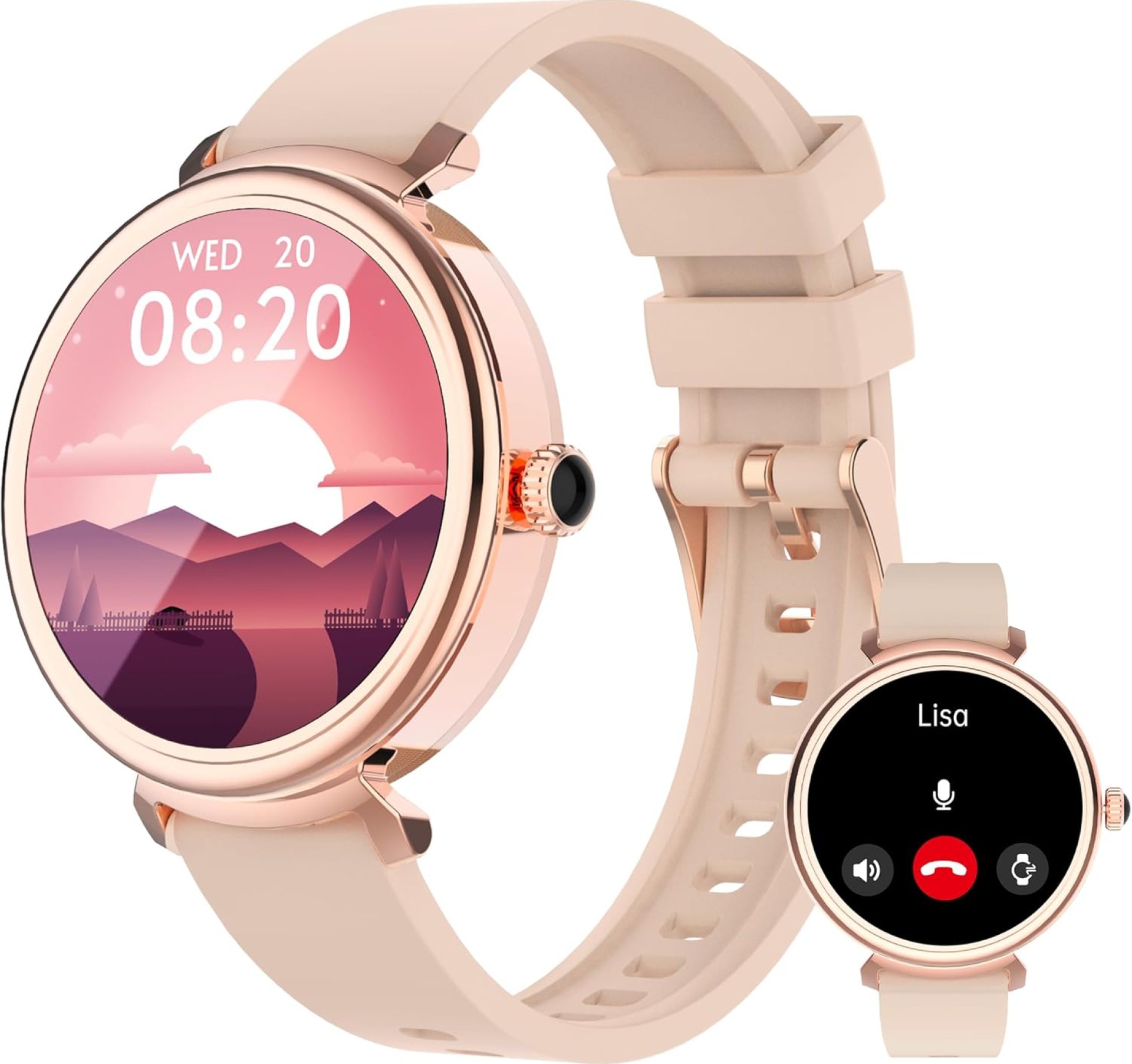 Smart Watch for Women with Answer/Make Call,1.27″ HD Waterproof with DIY Faces,Fitness Tracker Smart Watch with Heart Rate,SpO2,Sleep Monitoring Compatible with iOS/Android Smart Watch for Women with Answer/Make Call,1.27″ HD Waterproof with DIY Faces,Fitness Tracker Smart Watch with Heart Rate,SpO2,Sleep Monitoring Compatible with iOS/Android